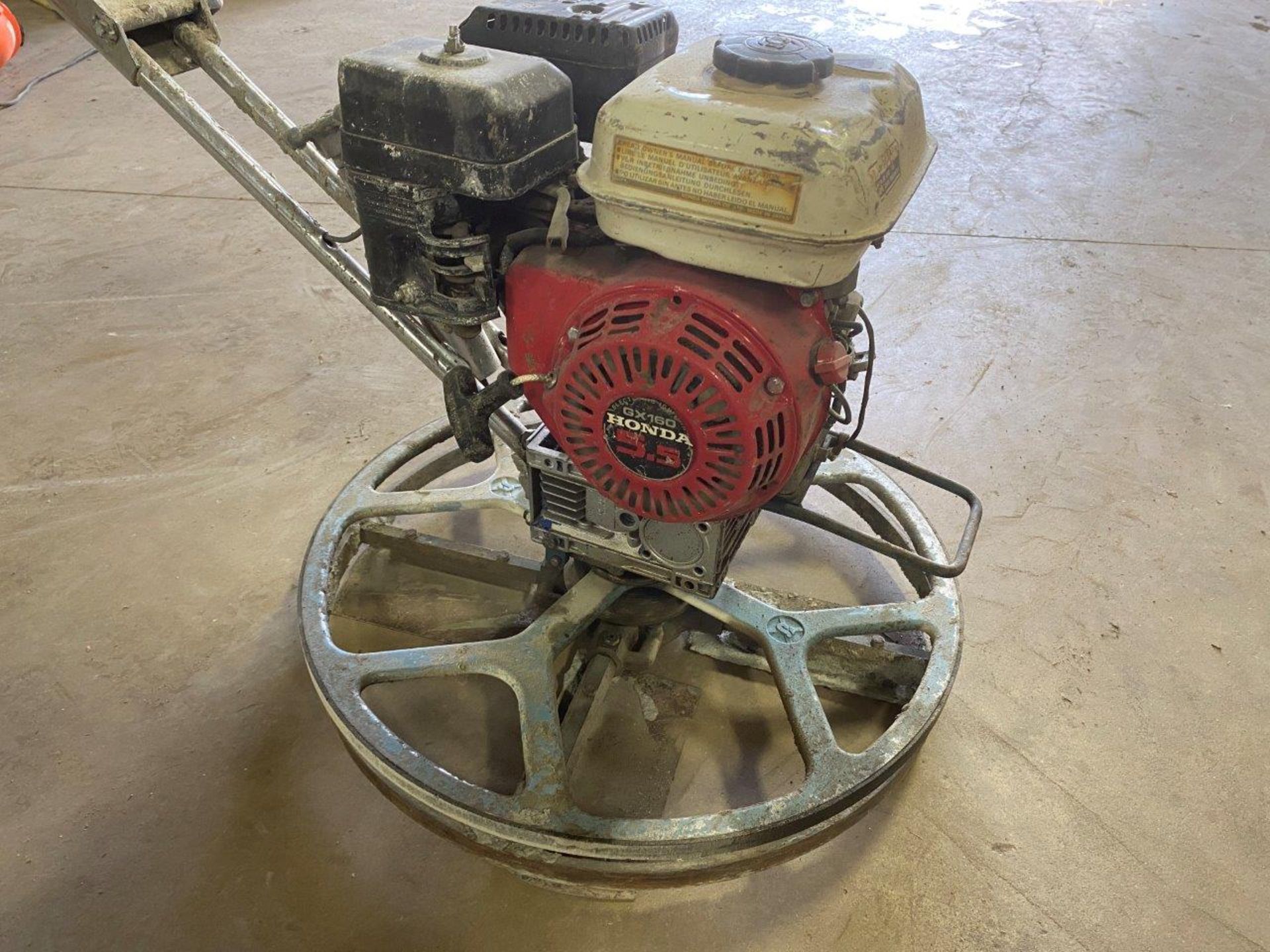 Bartco trowel model unknown, SN 61355, Honda gas powered engine, 24 inch diameter, use for edging. - Image 3 of 4