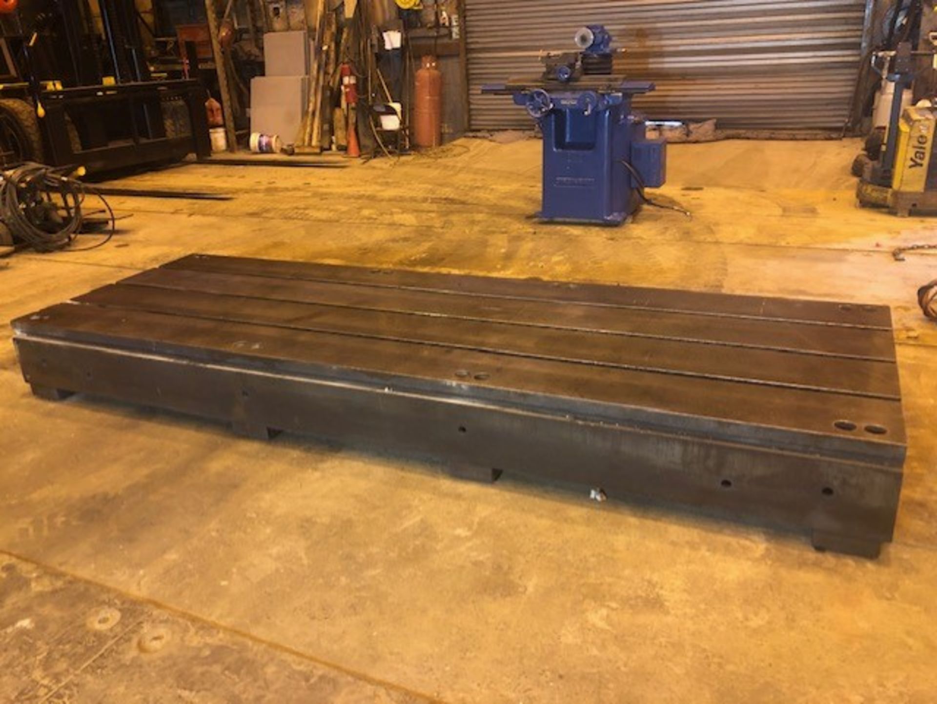 T Slotted Floor Plate144in L x 48in W x 12.5in H Boring Mill Machine Table - Image 4 of 5