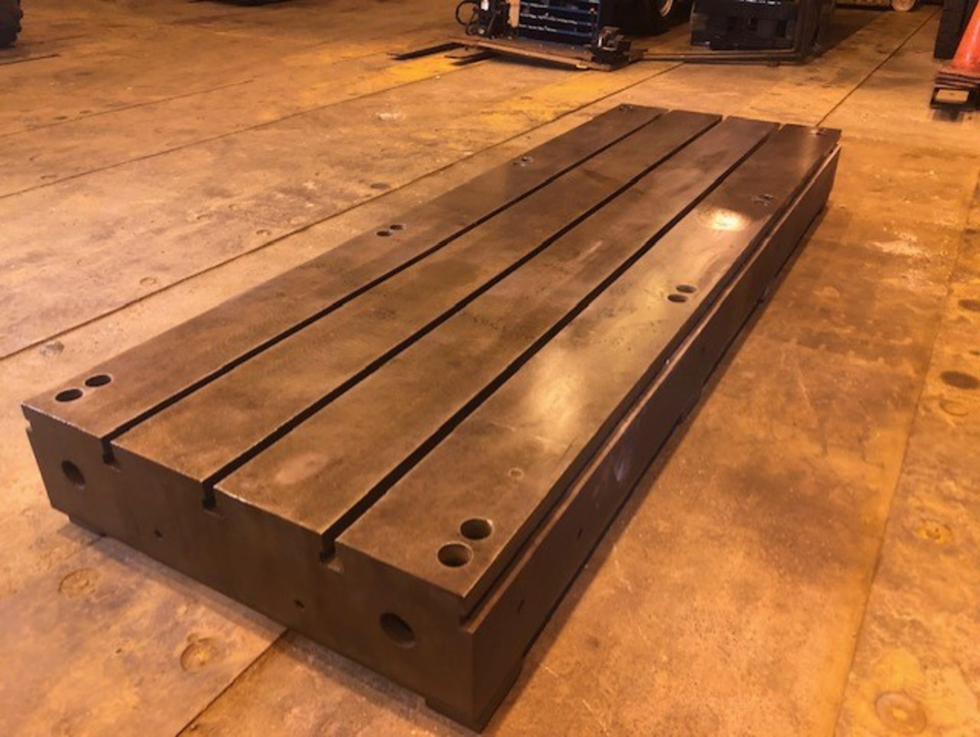 T Slotted Floor Plate144in L x 48in W x 12.5in H Boring Mill Machine Table - Image 2 of 5