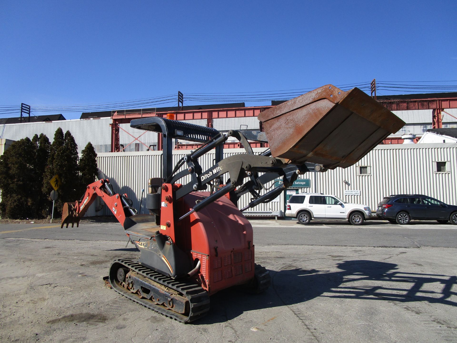 2011 Ditch Witch XT1600 Backhoe with Trailer and Attachments - Image 13 of 24