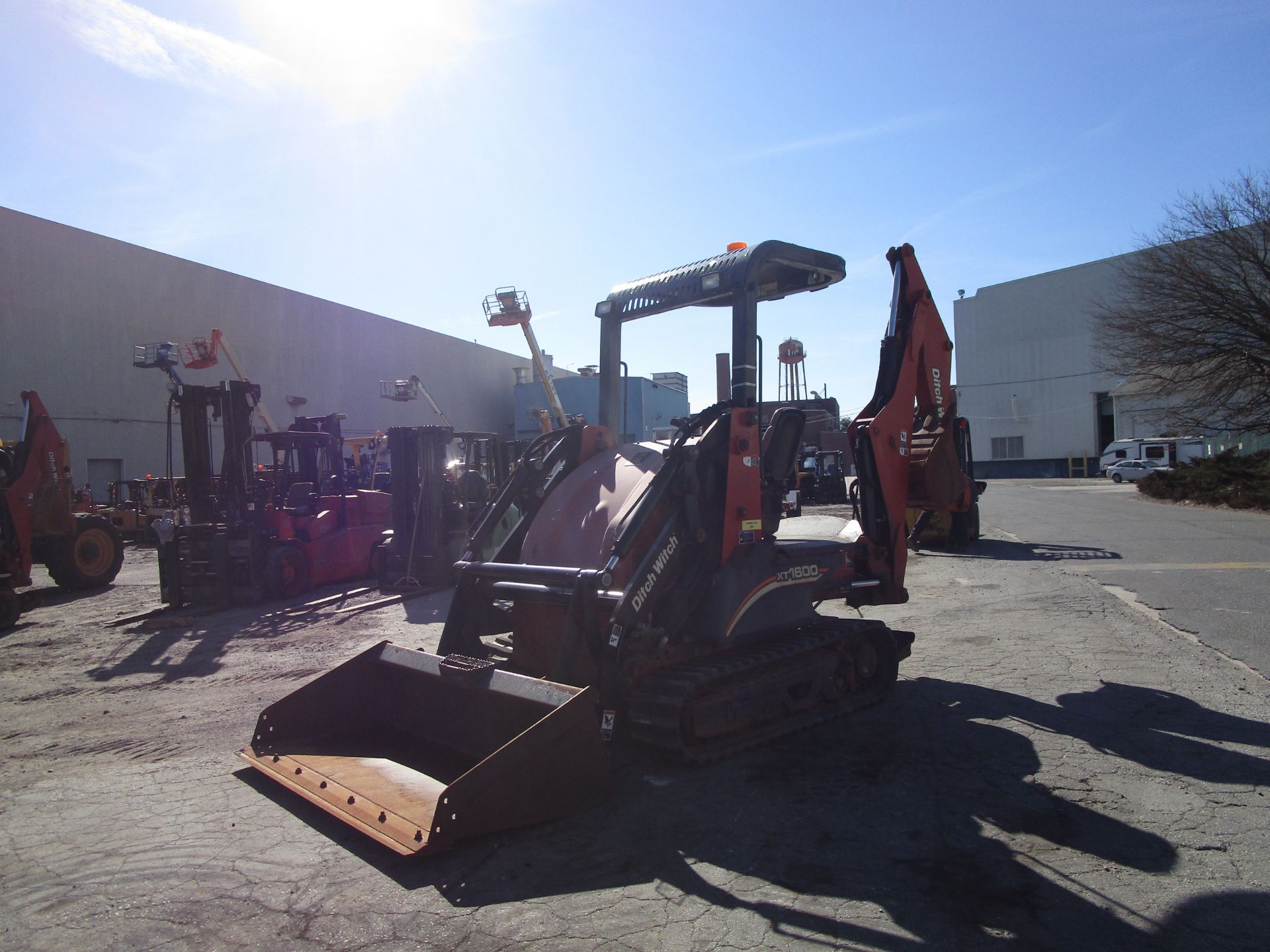 2011 Ditch Witch XT1600 Backhoe with Trailer and Attachments - Image 6 of 24