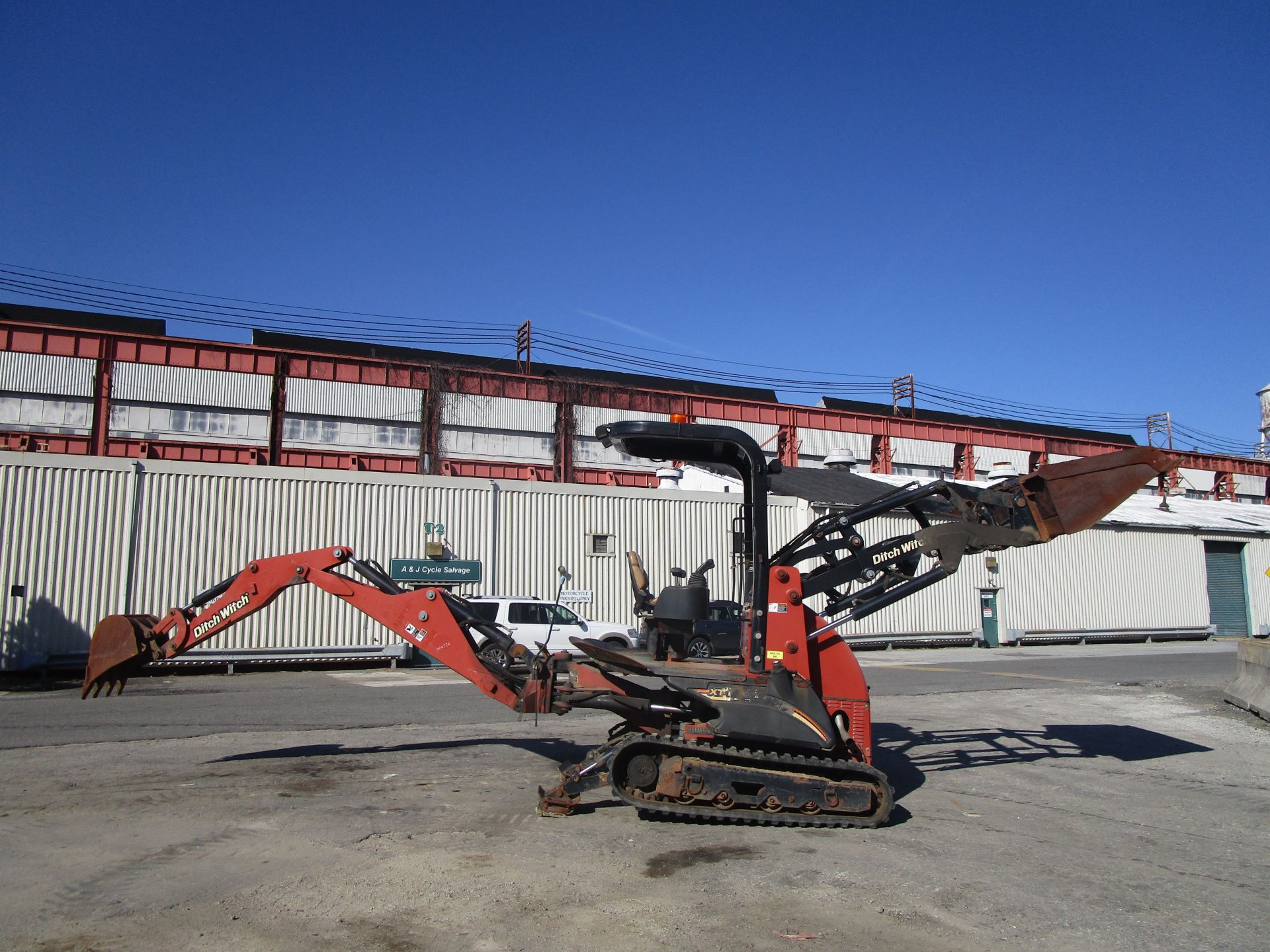 2011 Ditch Witch XT1600 Backhoe with Trailer and Attachments - Image 8 of 24