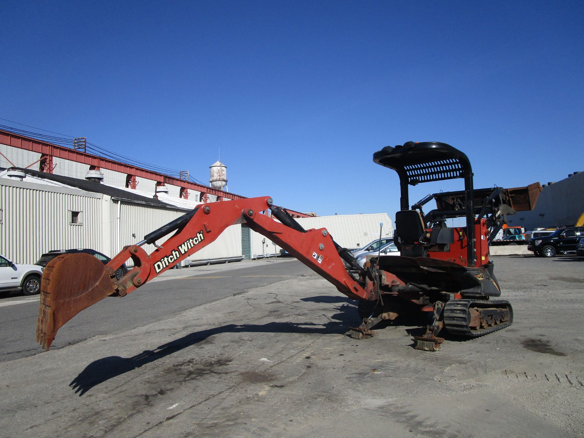 2011 Ditch Witch XT1600 Backhoe with Trailer and Attachments - Image 9 of 24