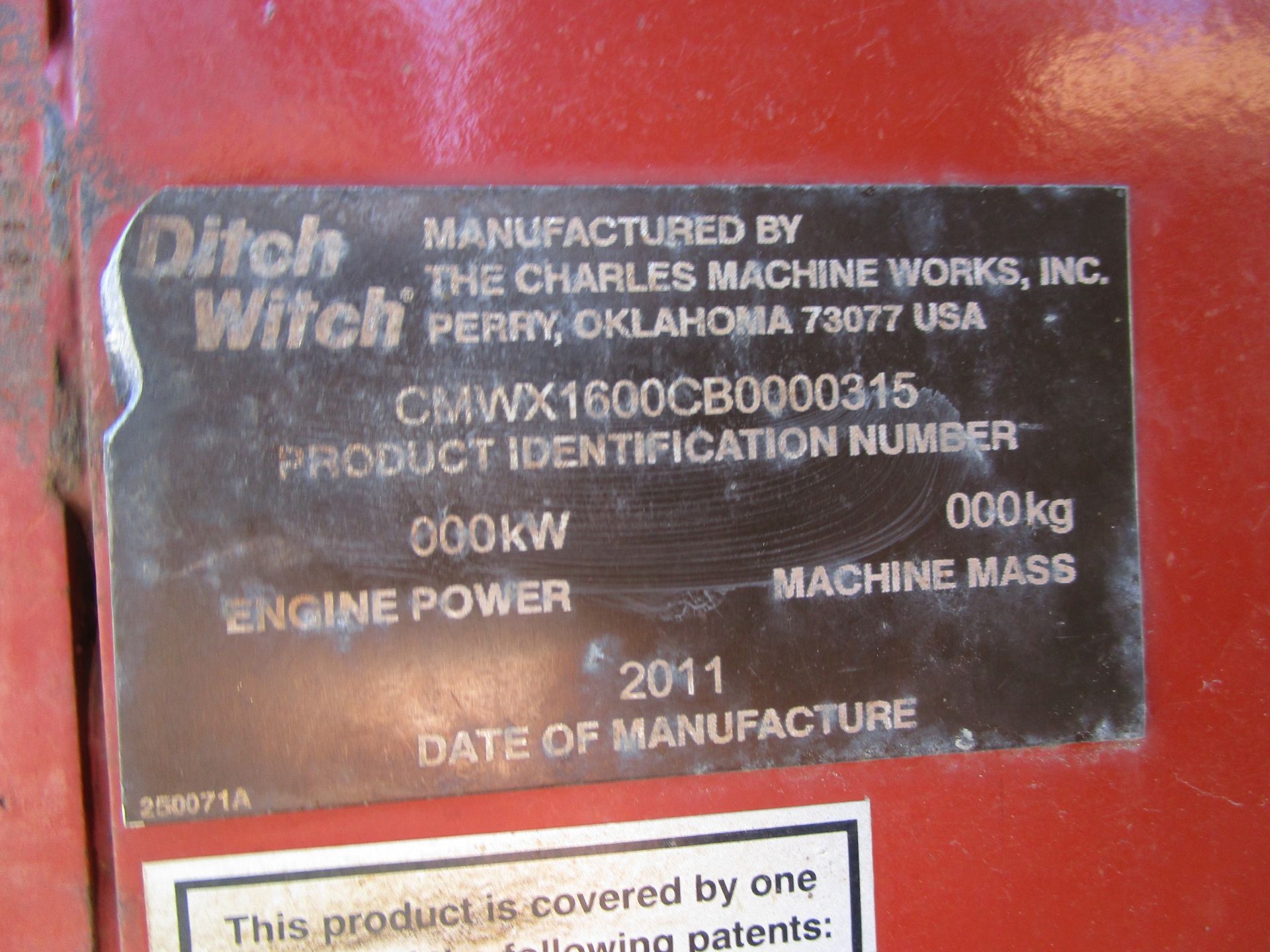 2011 Ditch Witch XT1600 Backhoe - Image 38 of 38