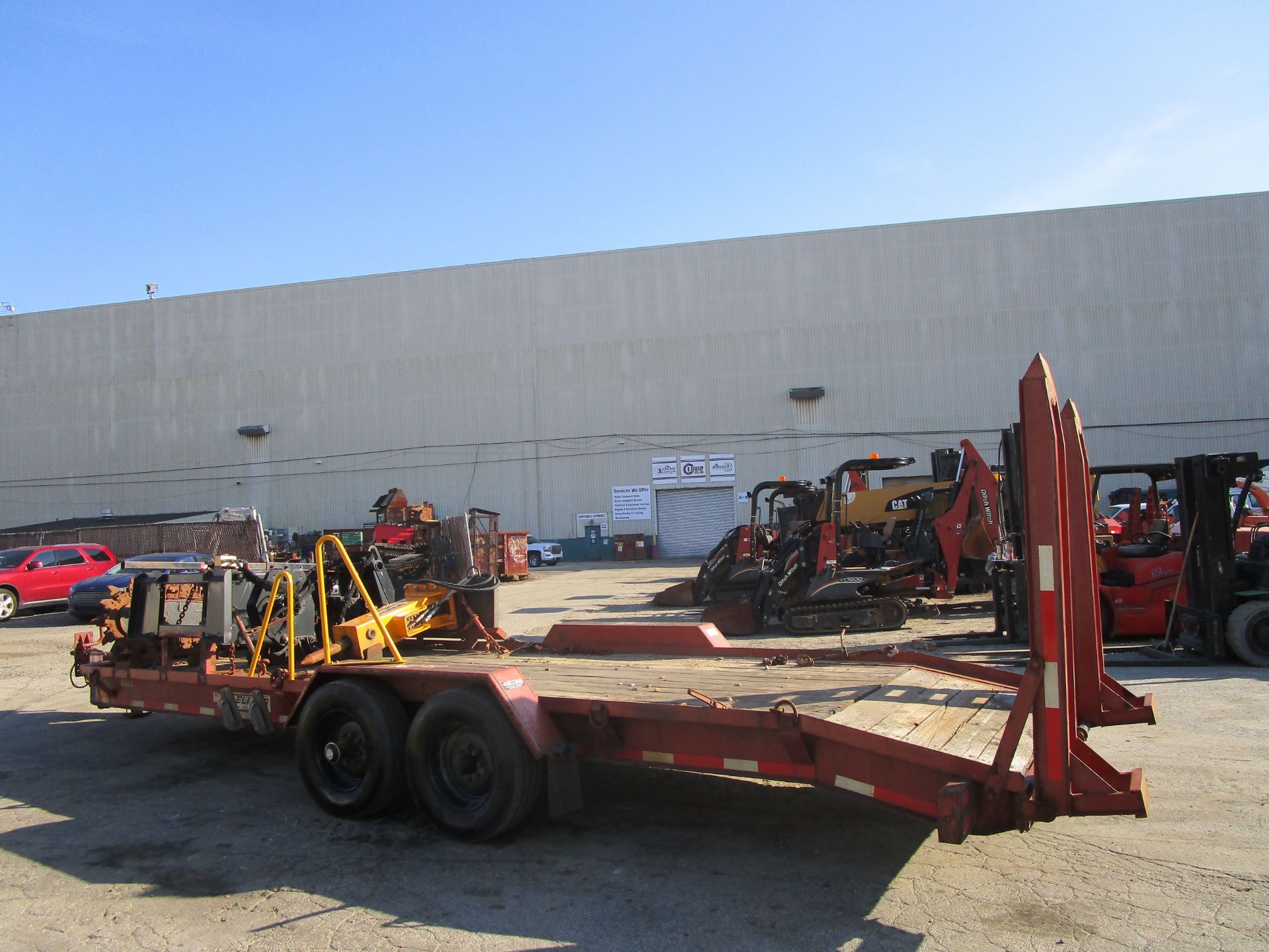 2011 Ditch Witch XT1600 Backhoe with Trailer and Attachments - Image 20 of 24
