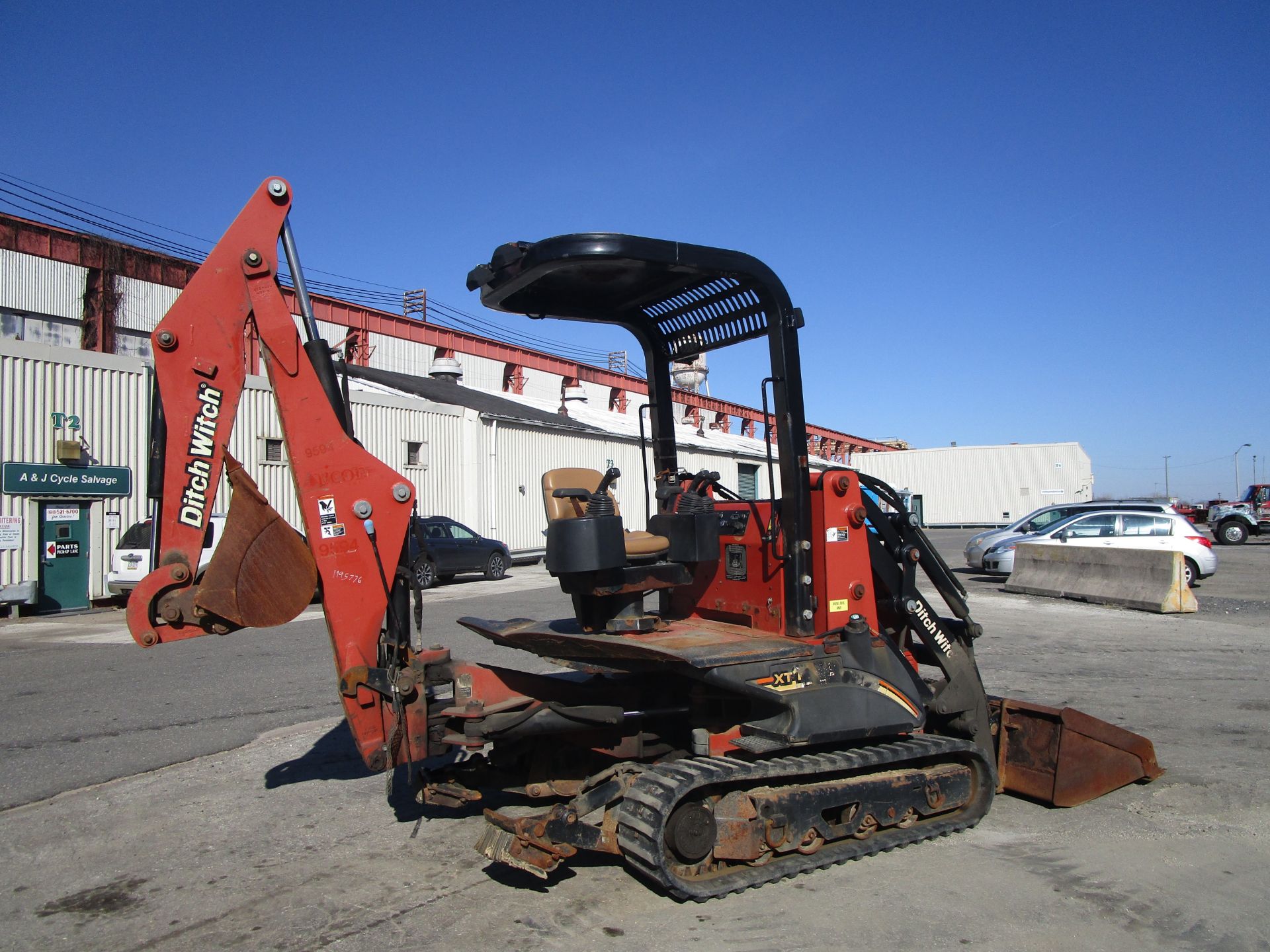 2011 Ditch Witch XT1600 Backhoe with Trailer and Attachments - Image 3 of 24