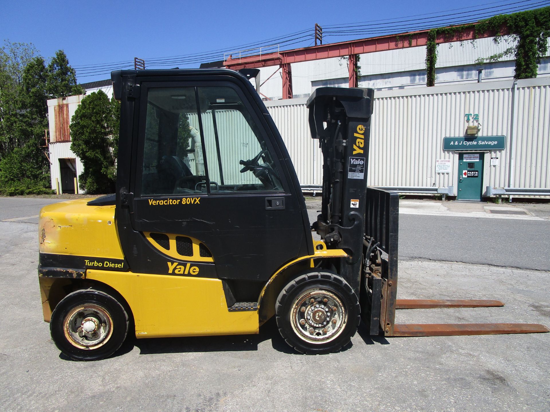 2012 Yale GDP080VX 8,000 lb Forklift - Image 2 of 18