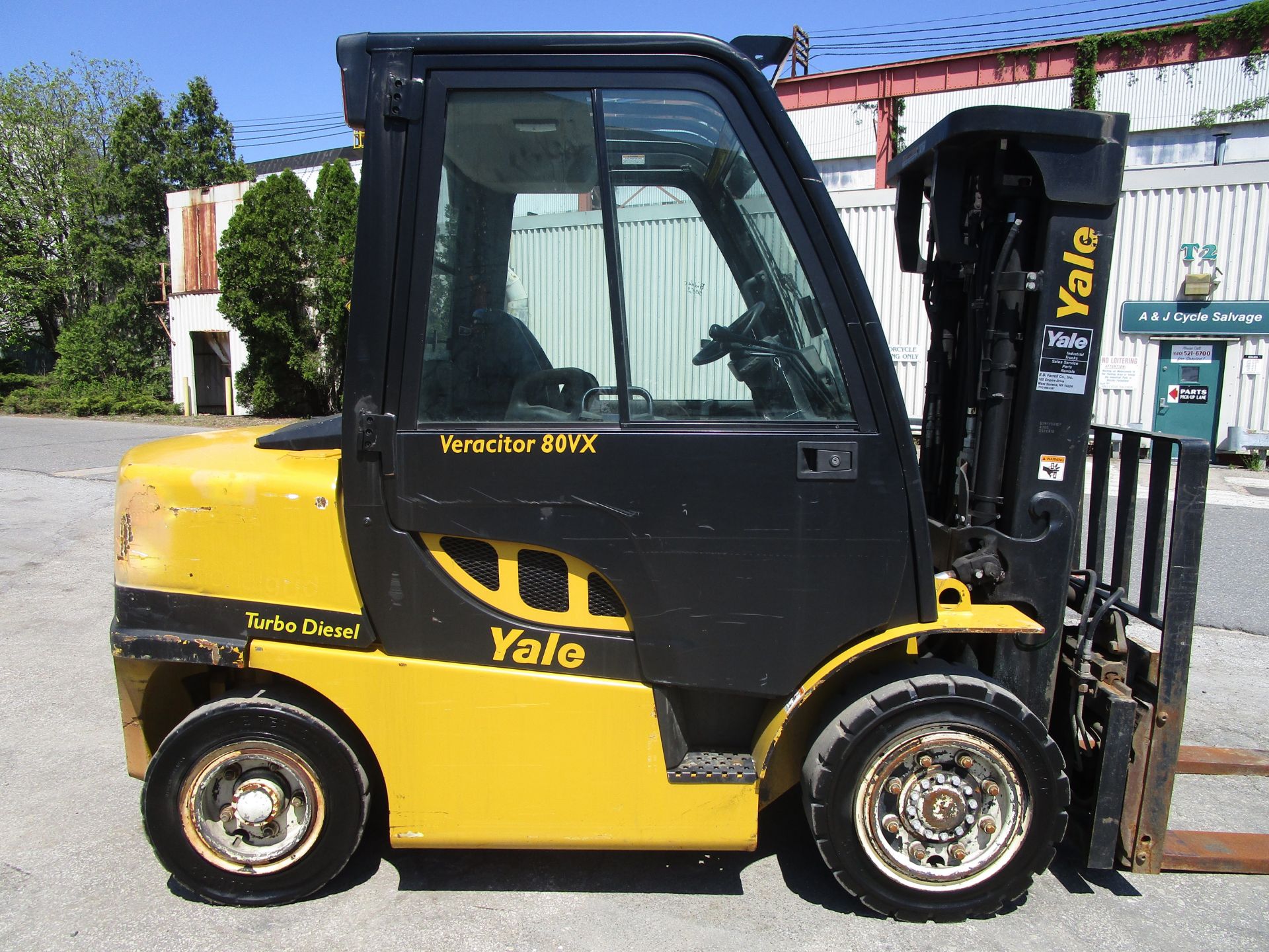 2012 Yale GDP080VX 8,000 lb Forklift - Image 3 of 18