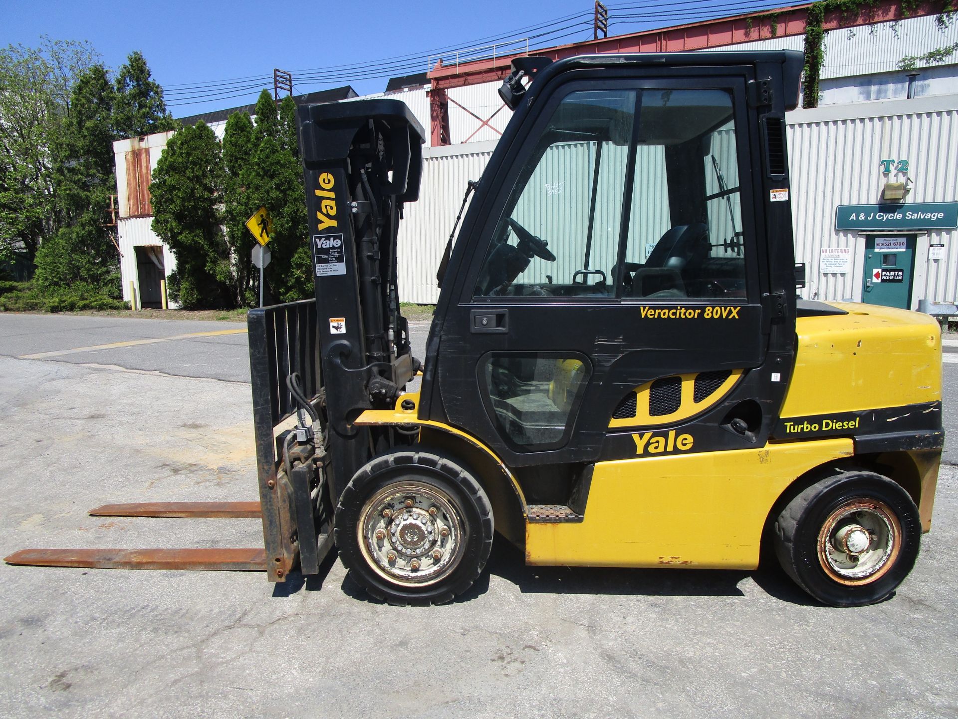 2012 Yale GDP080VX 8,000 lb Forklift - Image 10 of 18