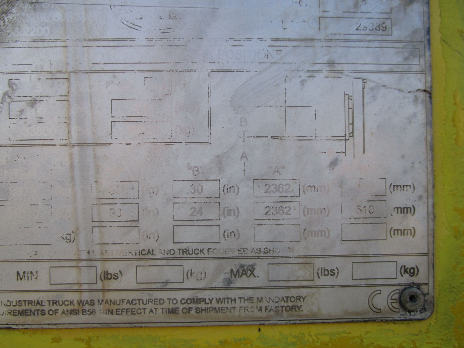 Hoist F220 25,000 lbs forklift - Image 7 of 7