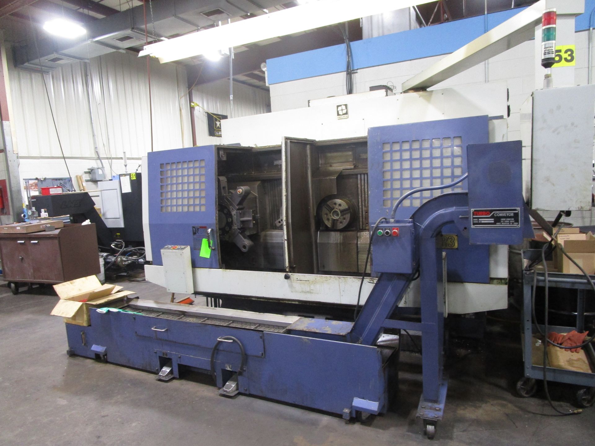 JRB #53 Hwacheon ECO-2SP3 Automatic Twin Spindle CNC Lathe- Located in Chalfont, PA - Image 2 of 11