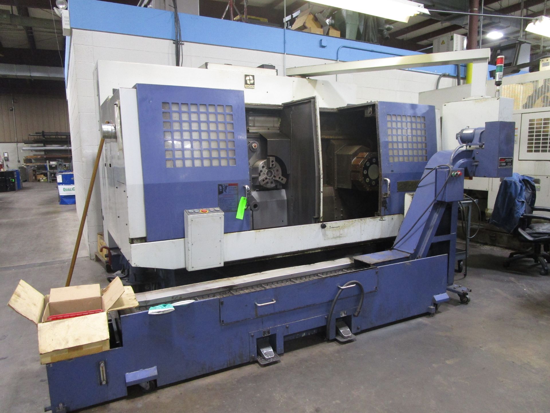 JRB #53 Hwacheon ECO-2SP3 Automatic Twin Spindle CNC Lathe- Located in Chalfont, PA