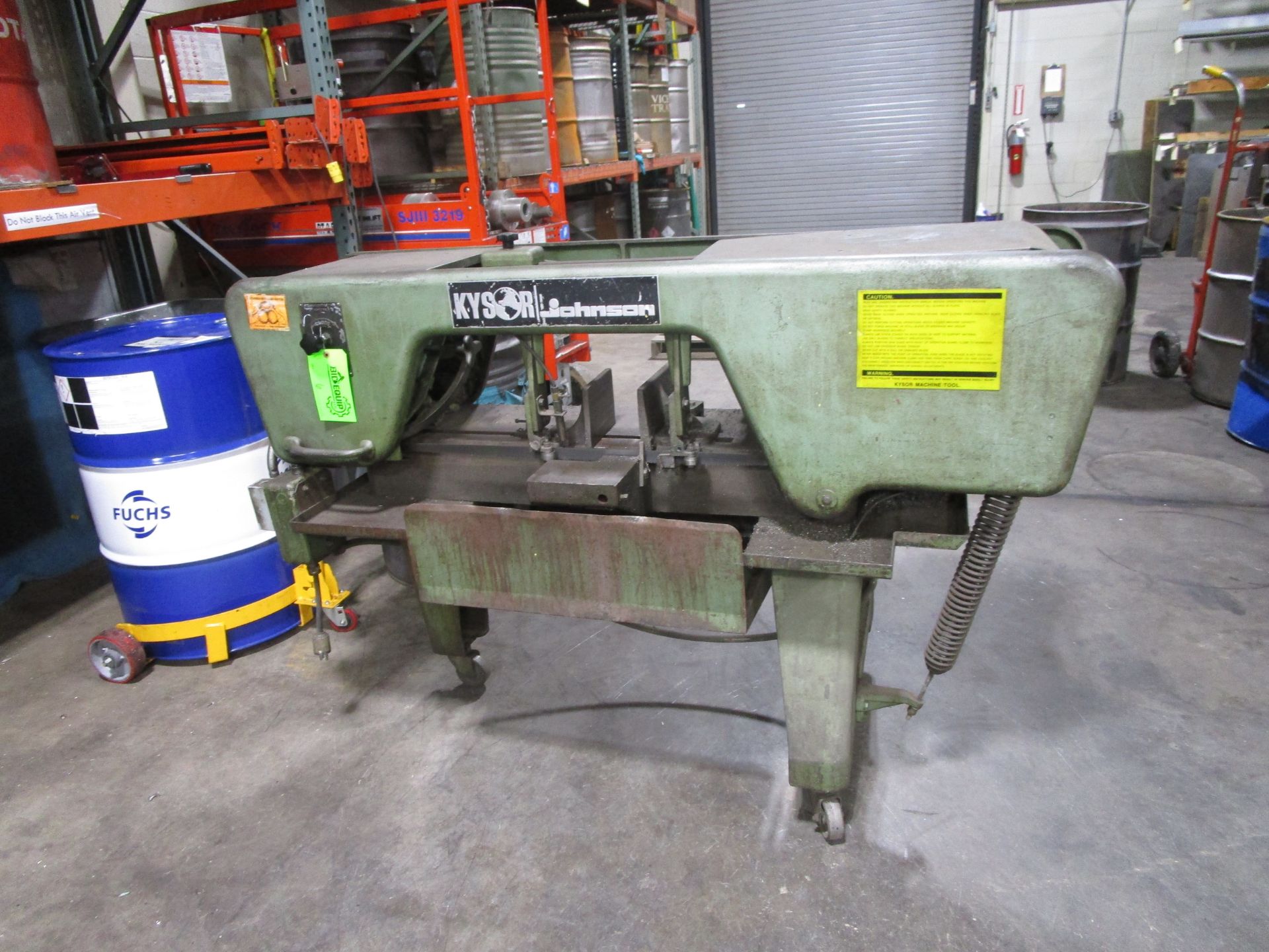 Kysor Johnson Manual Bandsaw- Located in Chalfont, PA