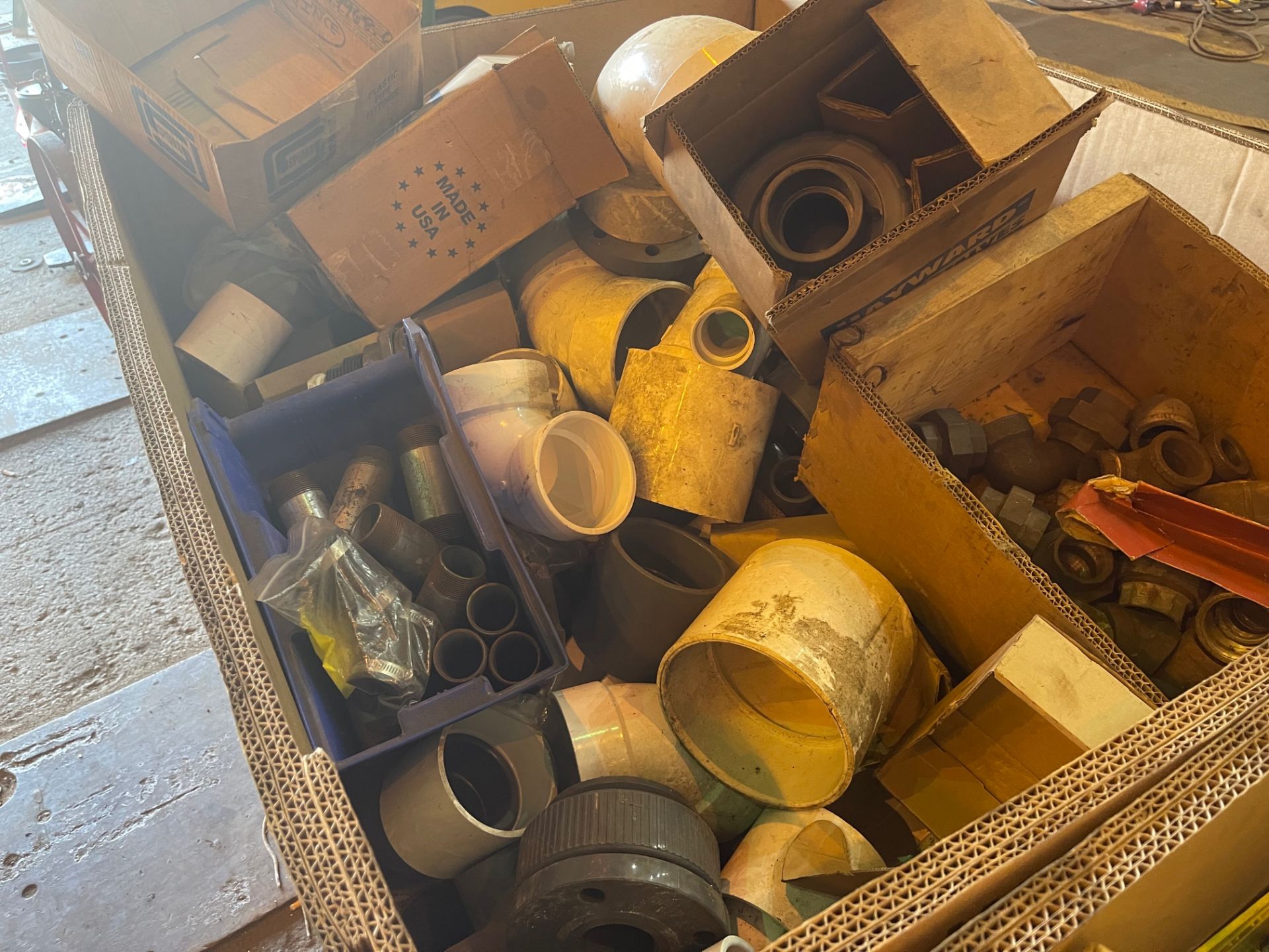 Two Boxes Filled with Pipe Fittings - Image 6 of 7