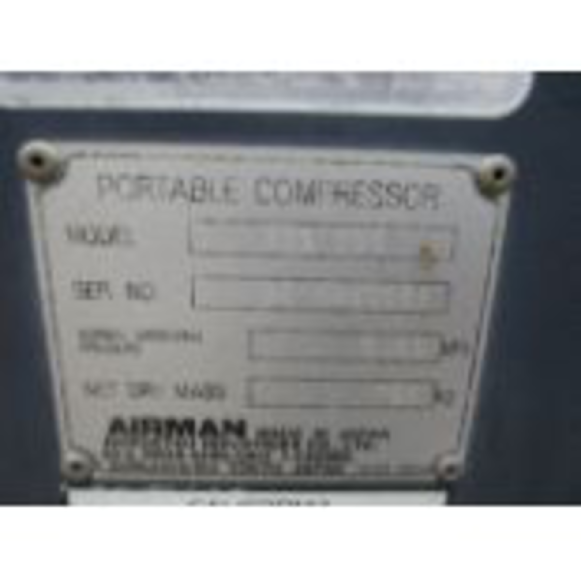 Airman PDS100S Towable Air Compressor - Image 11 of 11