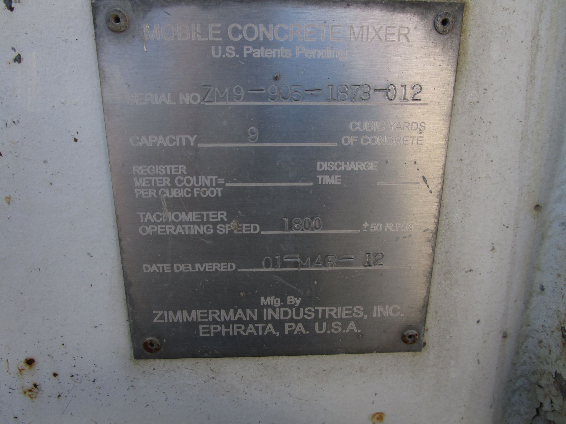 Mobile Concrete Mixer - Image 10 of 10