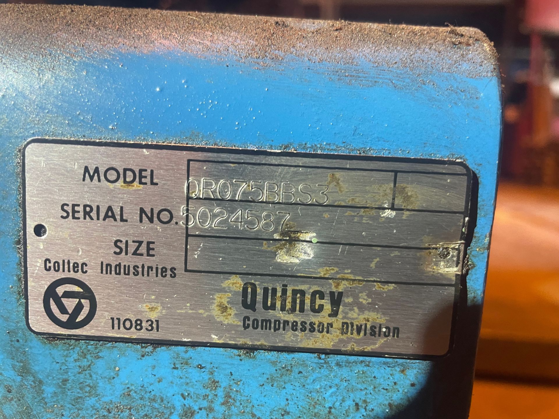 Quincy Air Compressor - Image 5 of 5