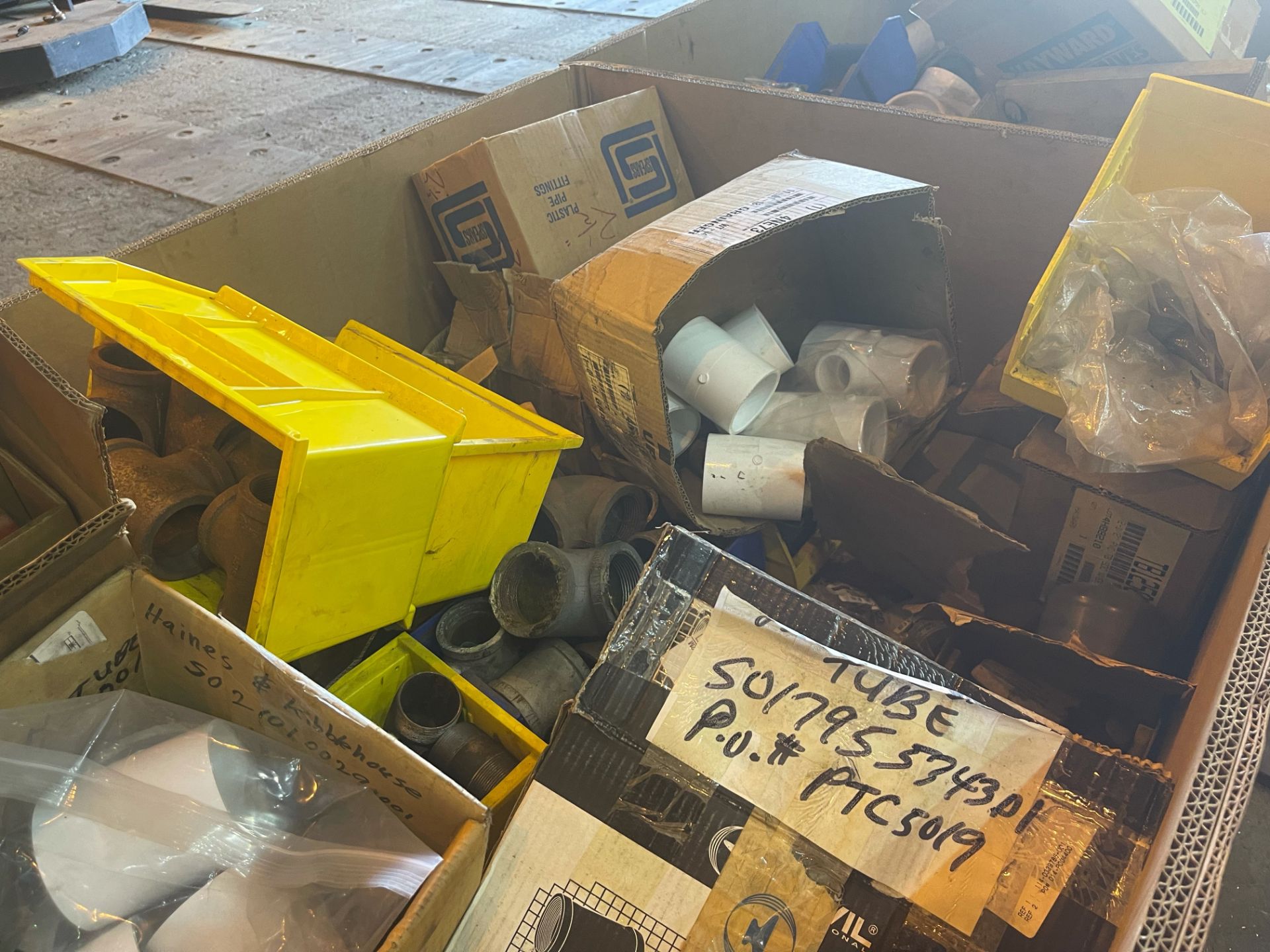 Two Boxes Filled with Pipe Fittings - Image 4 of 7