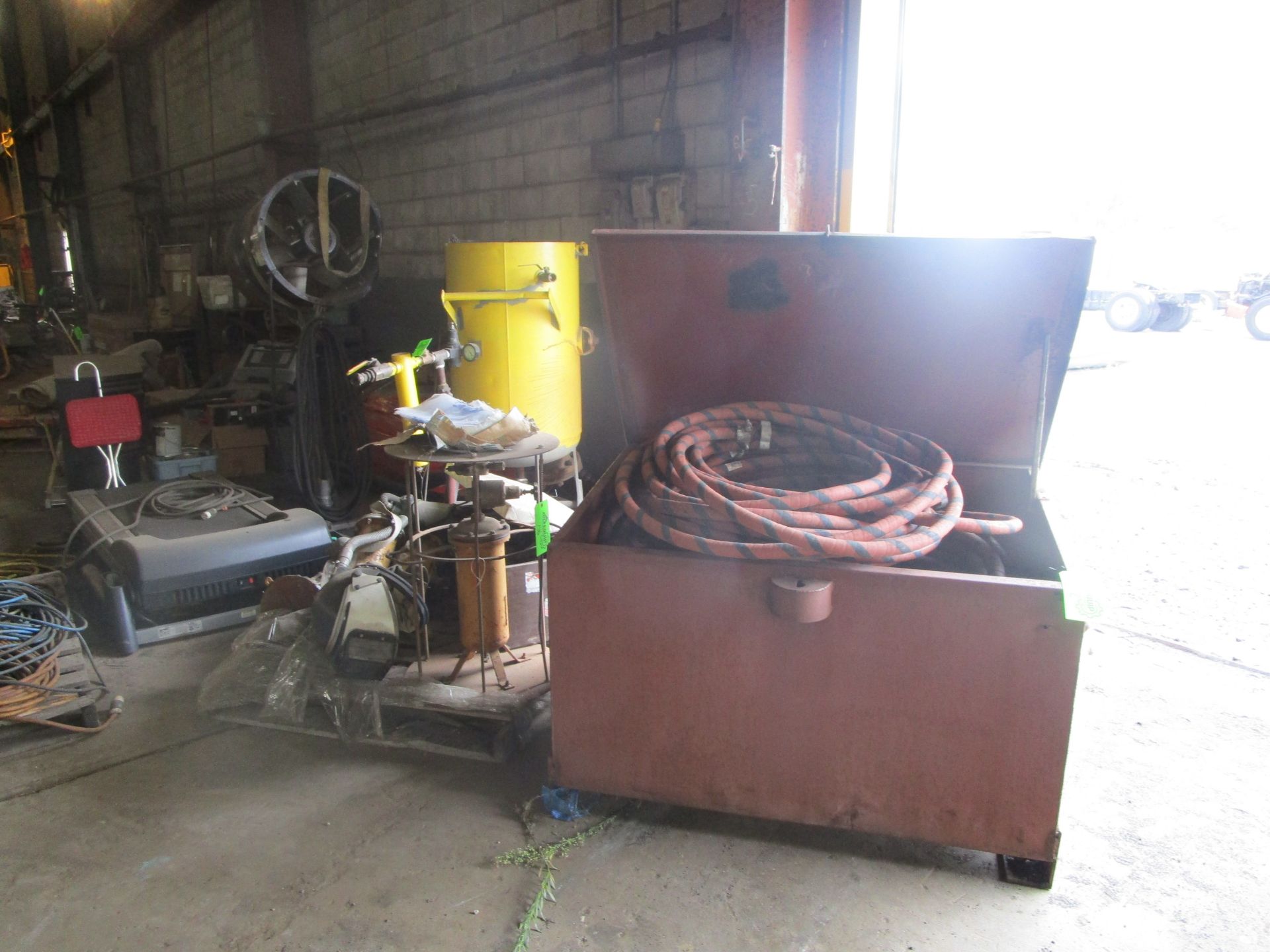 Brown Bin of Sand Blaster and Equipment -Located in Cinnaminson, NJ