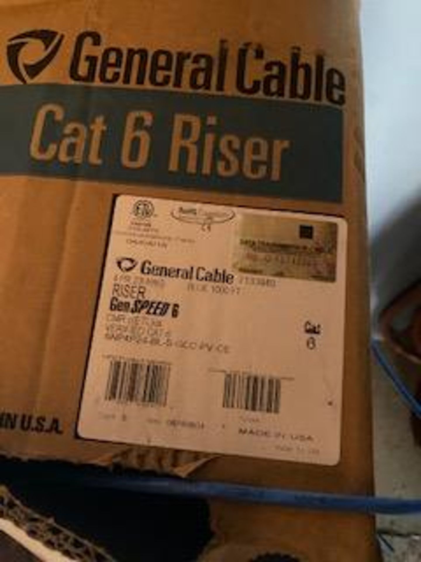 2 BOXES CAT 6 CABLES, 1 CAT 5 CABLE (EACH OVER 1/2FULL) GP - Image 2 of 2