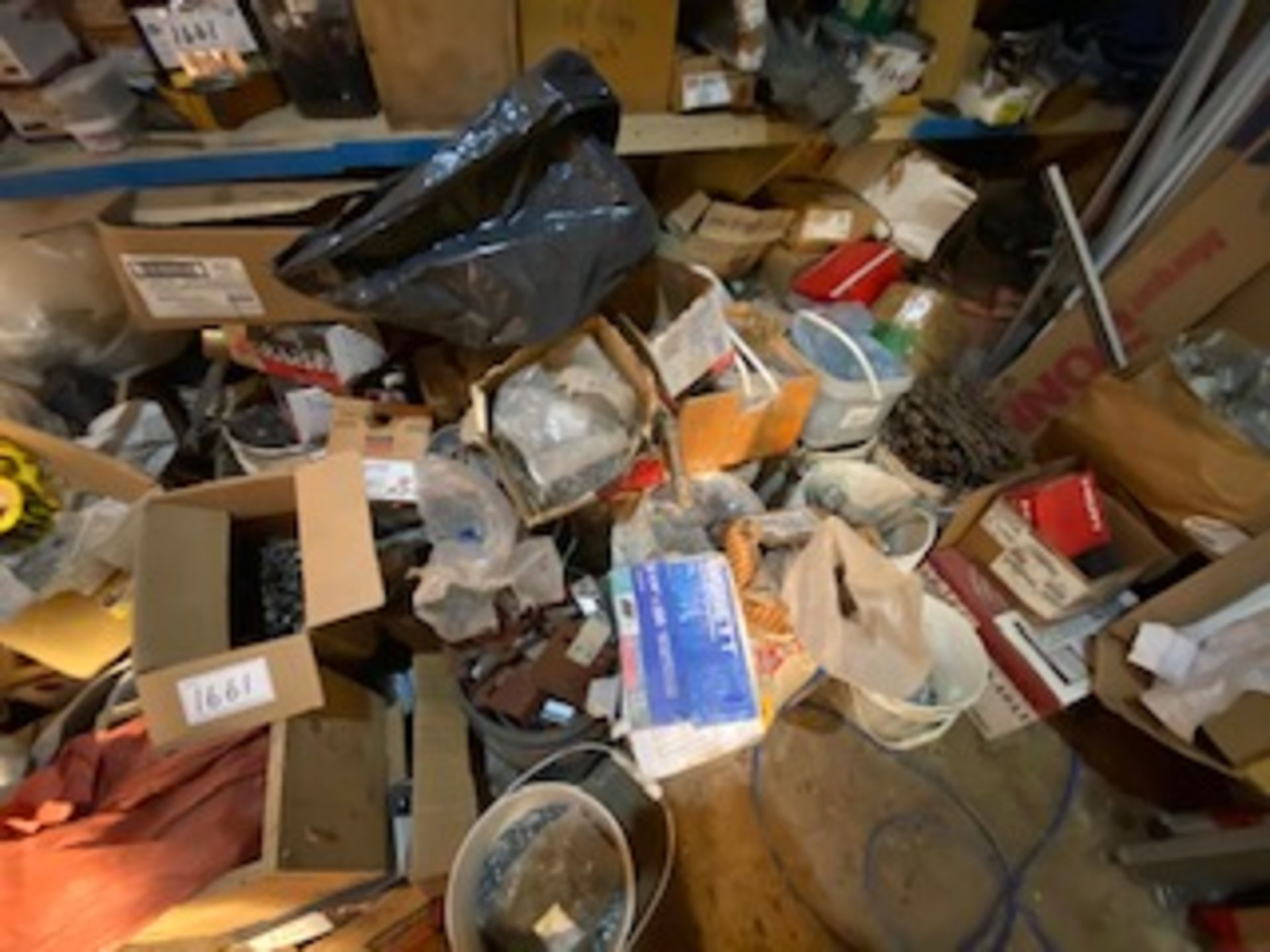 LARGE LOT SCRES, HARDWARE, CONSTRUCTION INVENTORY ELECTRICAL NAILS , FASTENERS -GP - Image 10 of 13