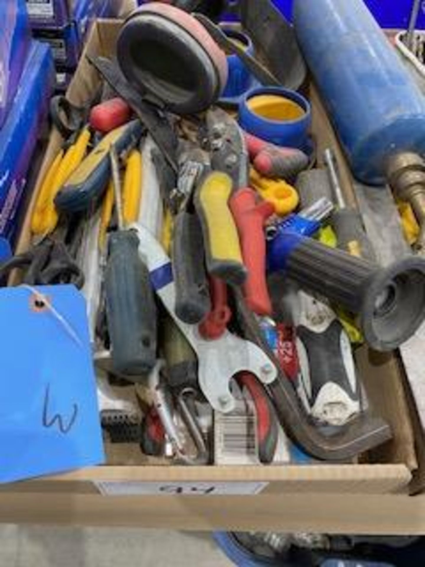 BOX OF MISC TOOLS