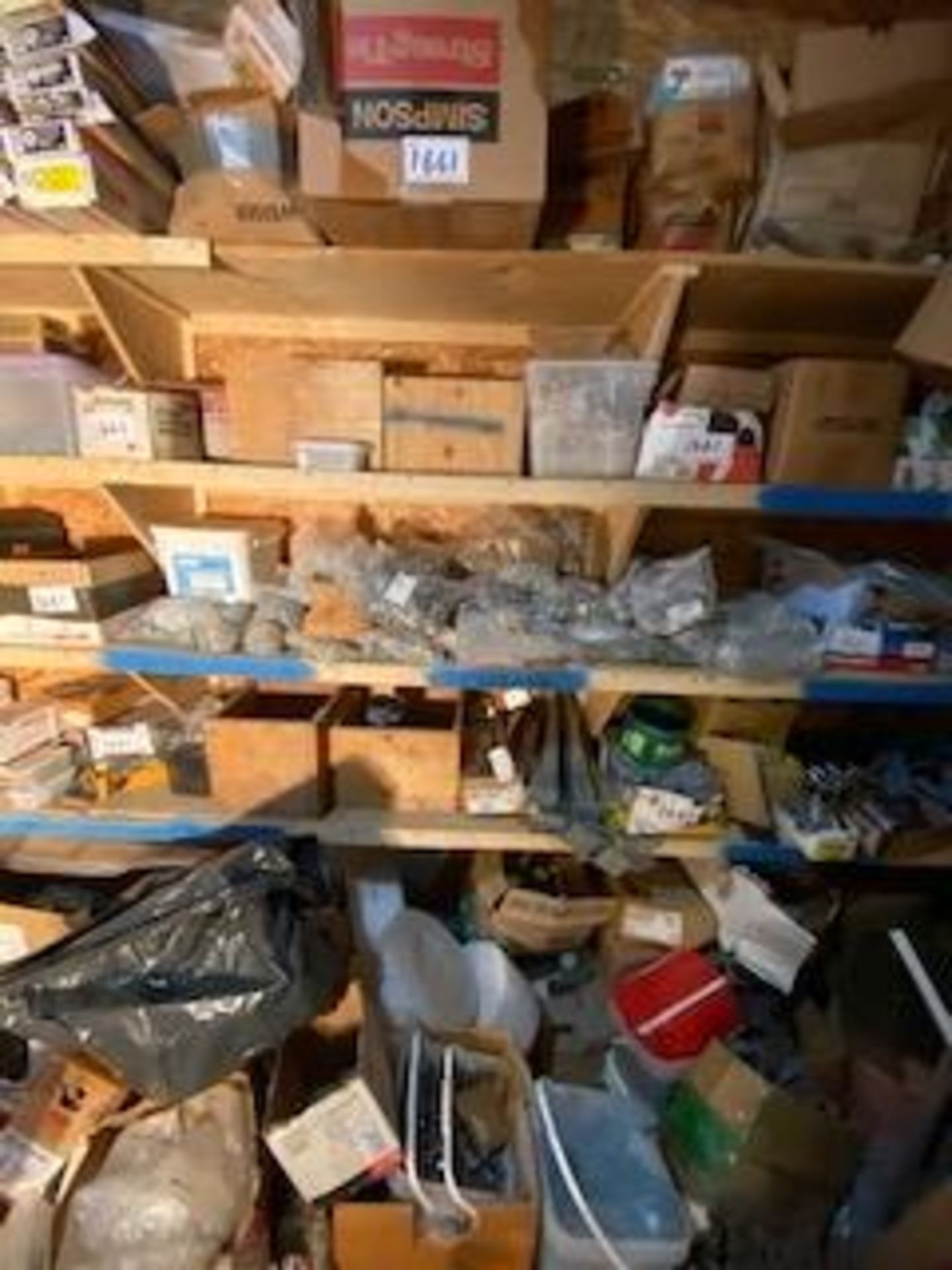 LARGE LOT SCRES, HARDWARE, CONSTRUCTION INVENTORY ELECTRICAL NAILS , FASTENERS -GP - Image 3 of 13