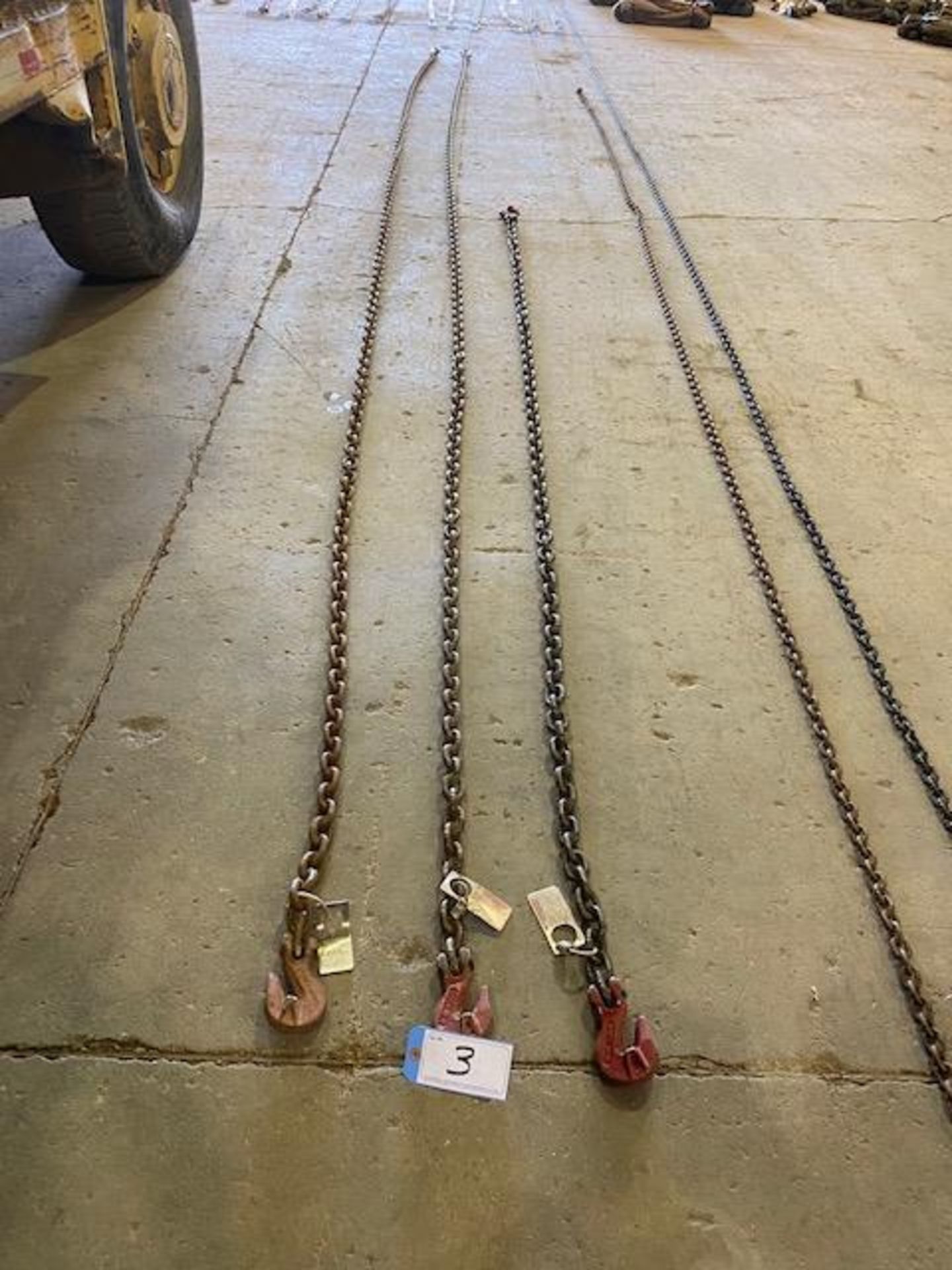 L/O 3-3/8IN LIFTING CHAINS 7100LB, 20FT 5IN, 20FT, 10FT 5IN