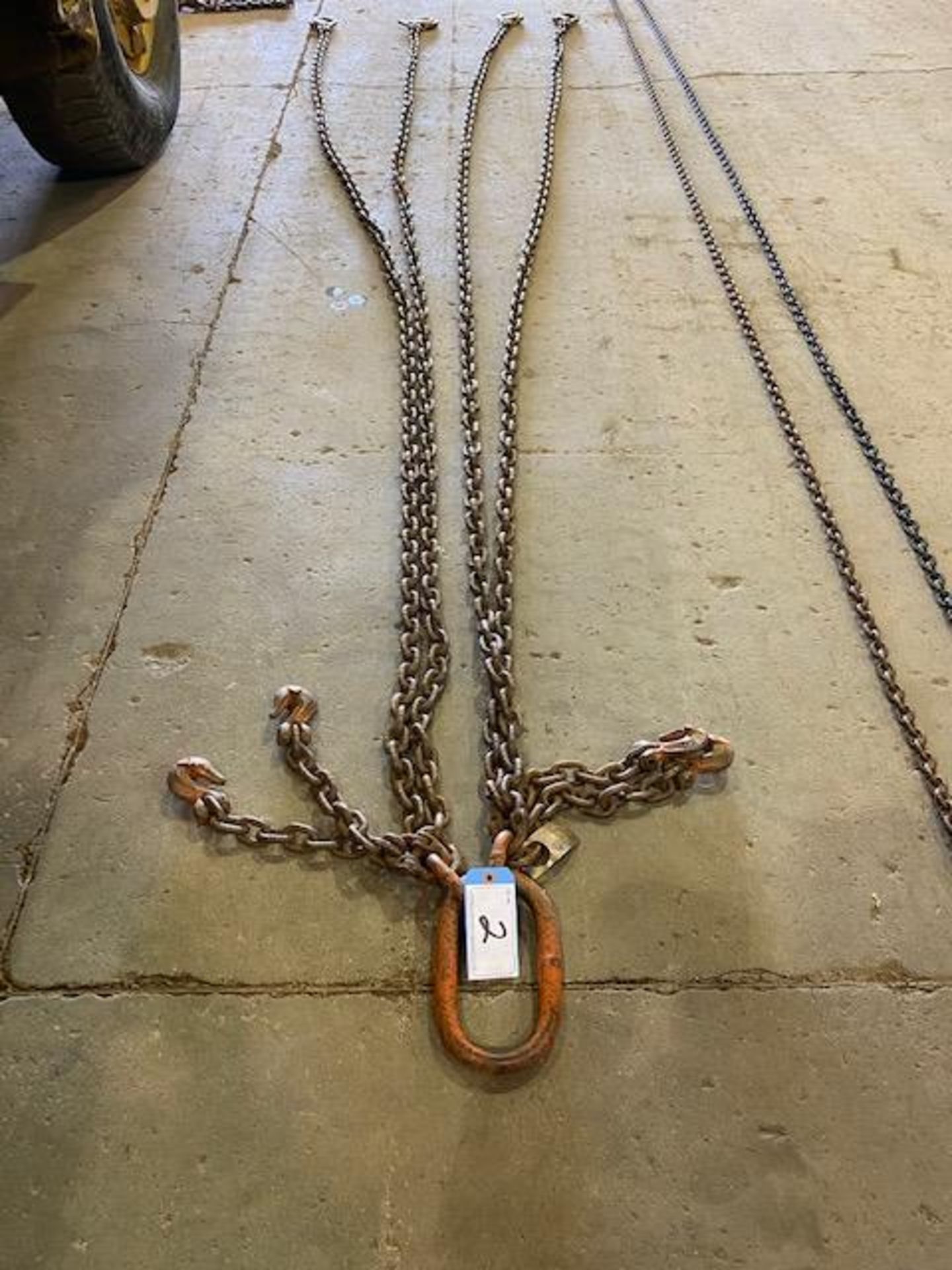 12FT 3/8IN 4 WAY SPREADER CHAIN, 18,400LB