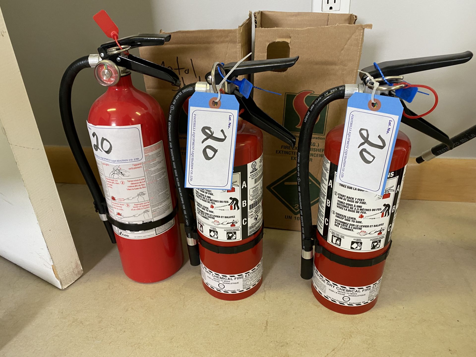 L/O 3 - 5LB FIRE EXTINGUISHERS