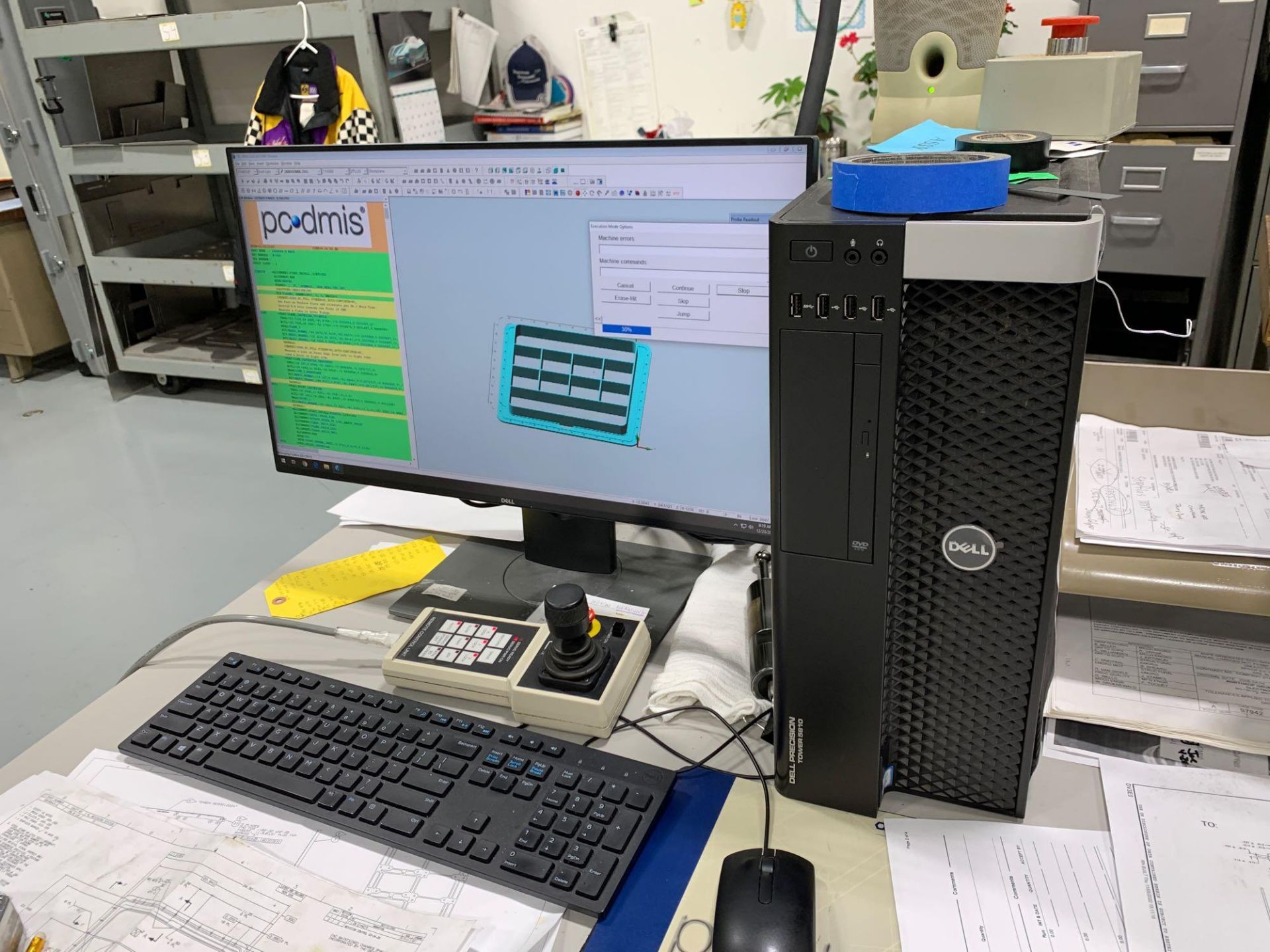 Gidding & Lewis Sheffiled Cordax RS-150 DCC CMM, 48"x80"x40" Renishaw PH10MQ, PCDMIS cad 2010 v 3.9 - Image 16 of 26