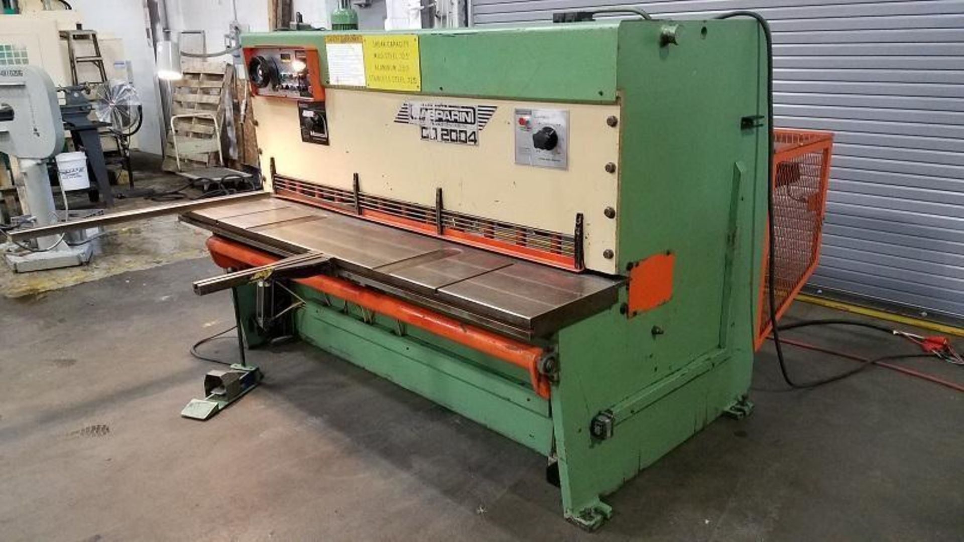 Gasparini CO 2004 Hydraulic Guillotine Shear 80" x .236" - Image 2 of 12