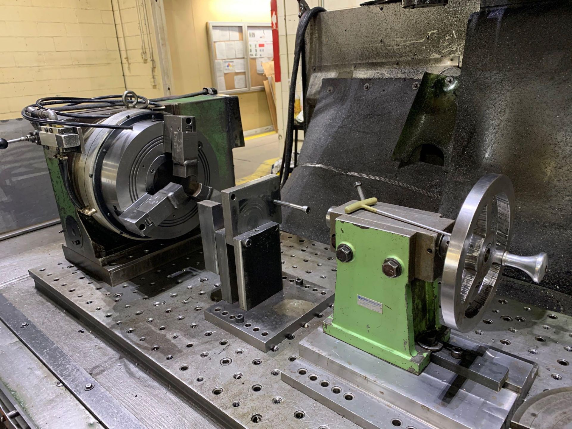 15” Yuasa SPNC-500 4th Axis Rotary Indexer & CNC Control Yuasa SPDX 1/2 4-5/16” Through Hole 12” Sys