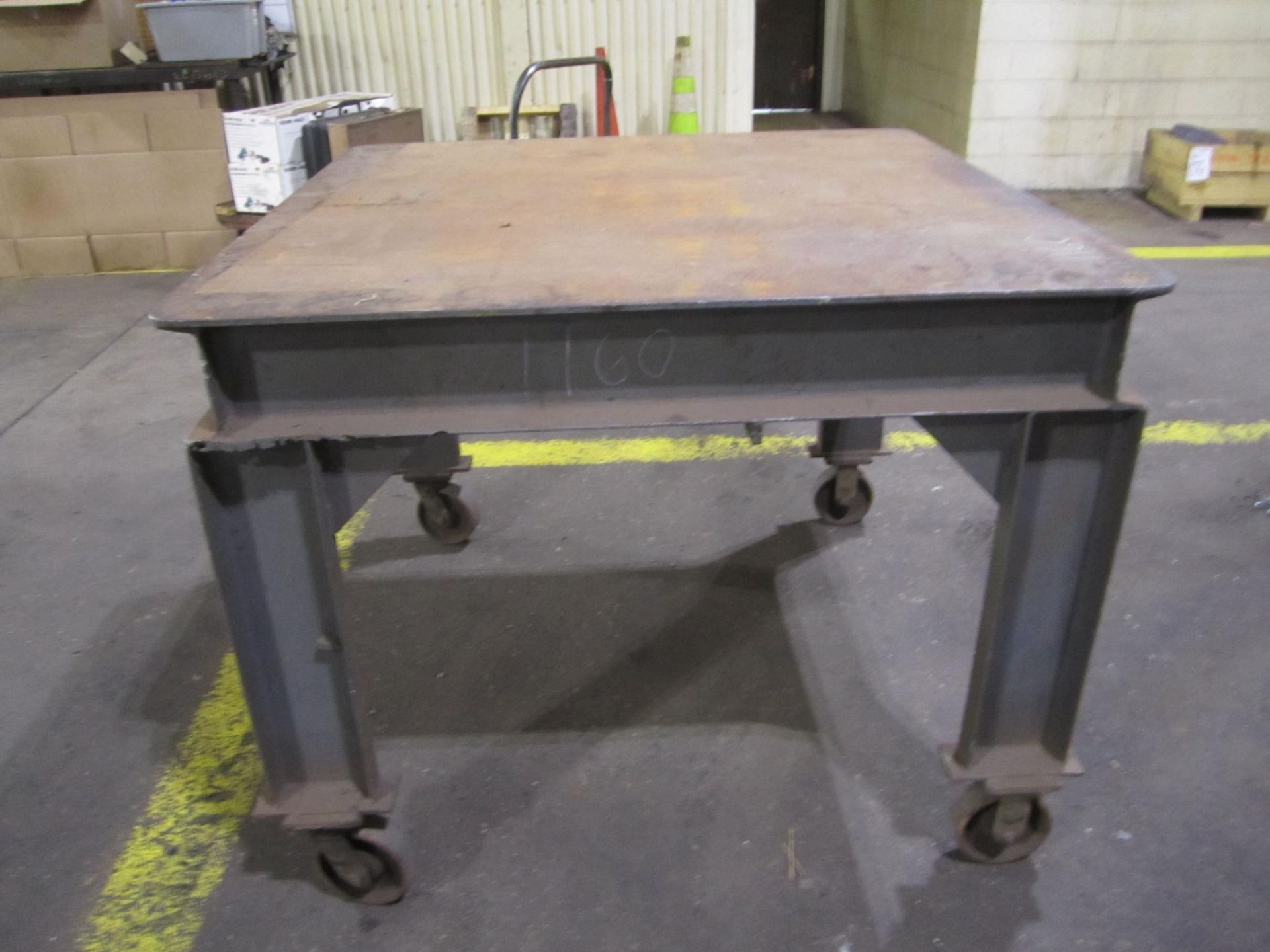 Workbench on heavy duty casters, 5/8"x48"x48"x38" - Image 7 of 14