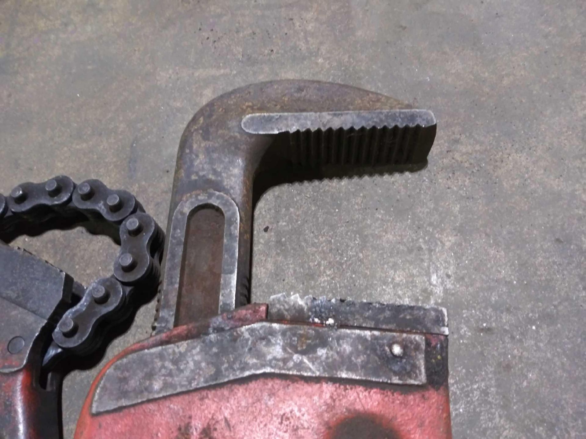 48" Ridgid pipe wrench and Ridgid C-36 chain wrench - Image 6 of 7