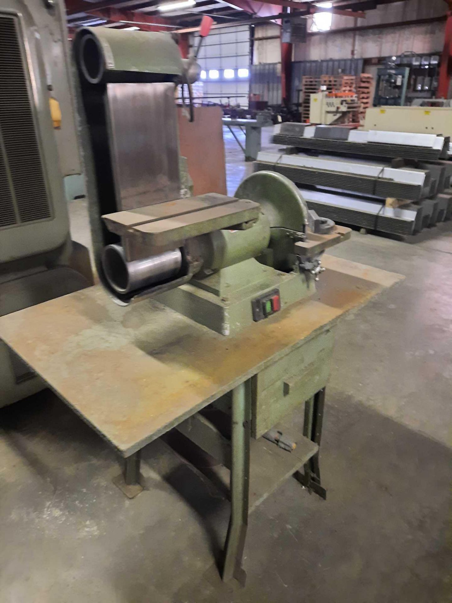 Enco 6 x 48 inch belt / 12 in disk sander, model 93645, 5,000 sfpm, tilting tables, 1hp, 110/220 - Image 2 of 6