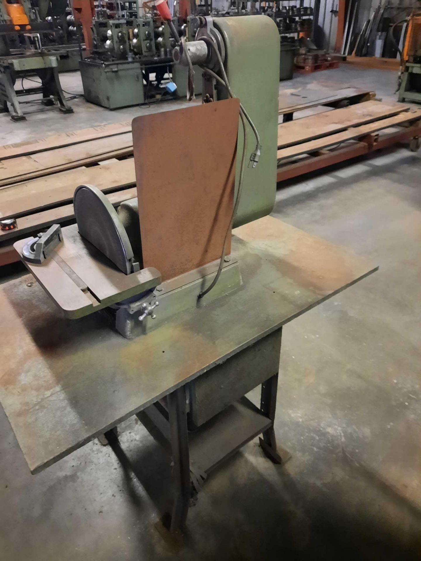 Enco 6 x 48 inch belt / 12 in disk sander, model 93645, 5,000 sfpm, tilting tables, 1hp, 110/220 - Image 3 of 6