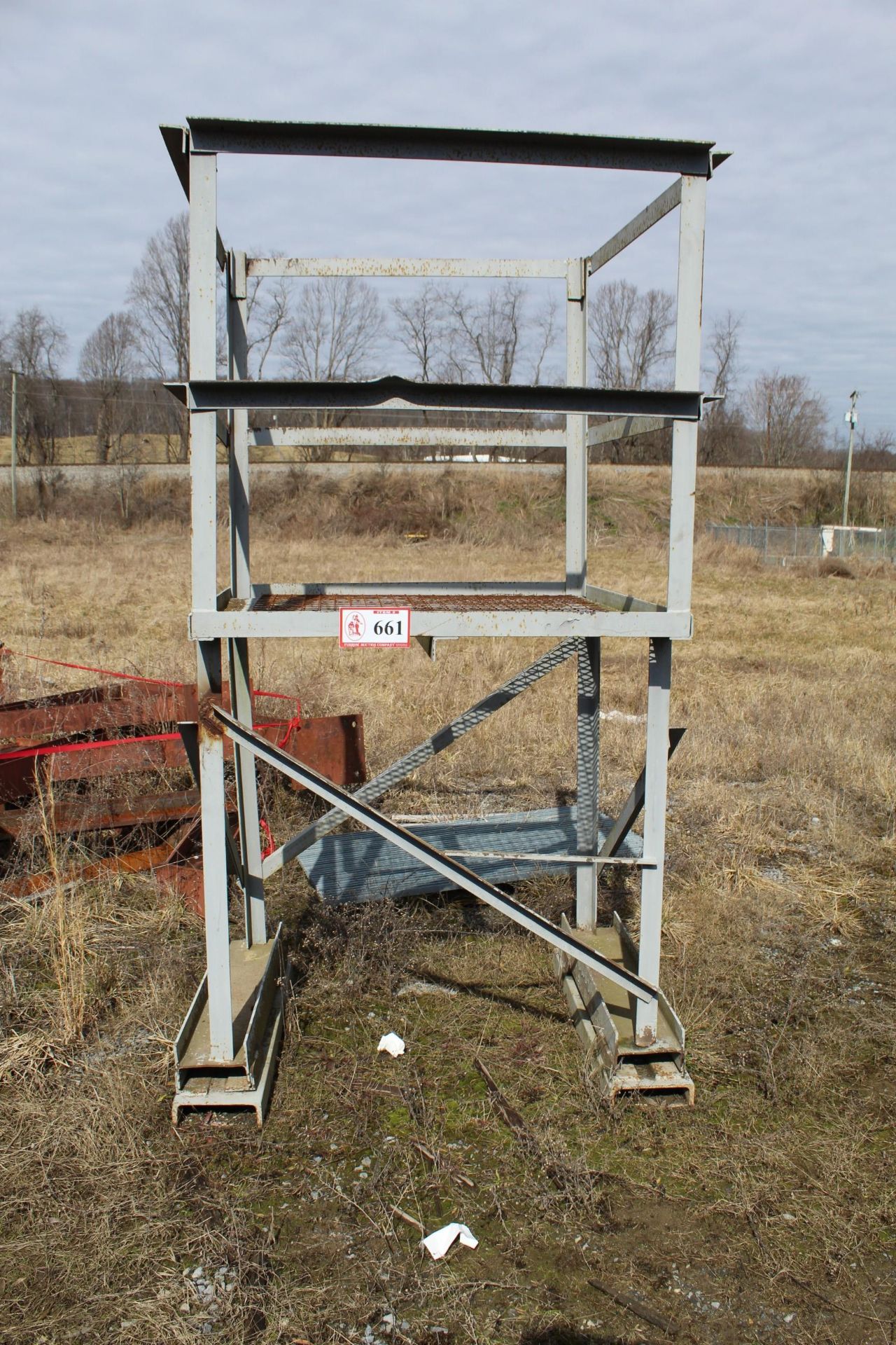 Set of Custom Built Forklift Type Man Lift Basket