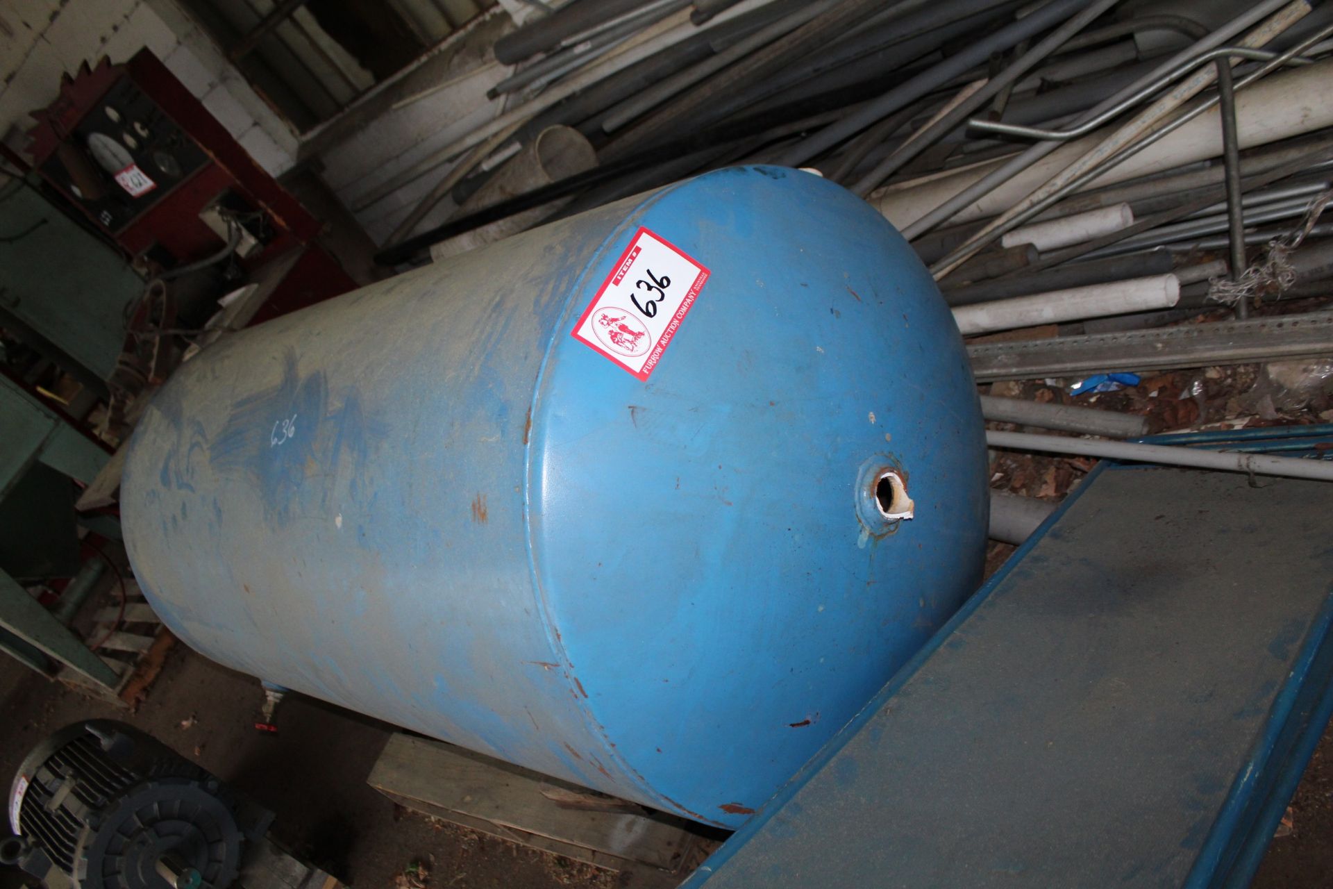 Approx 500 Gallon Metal Storage Tank