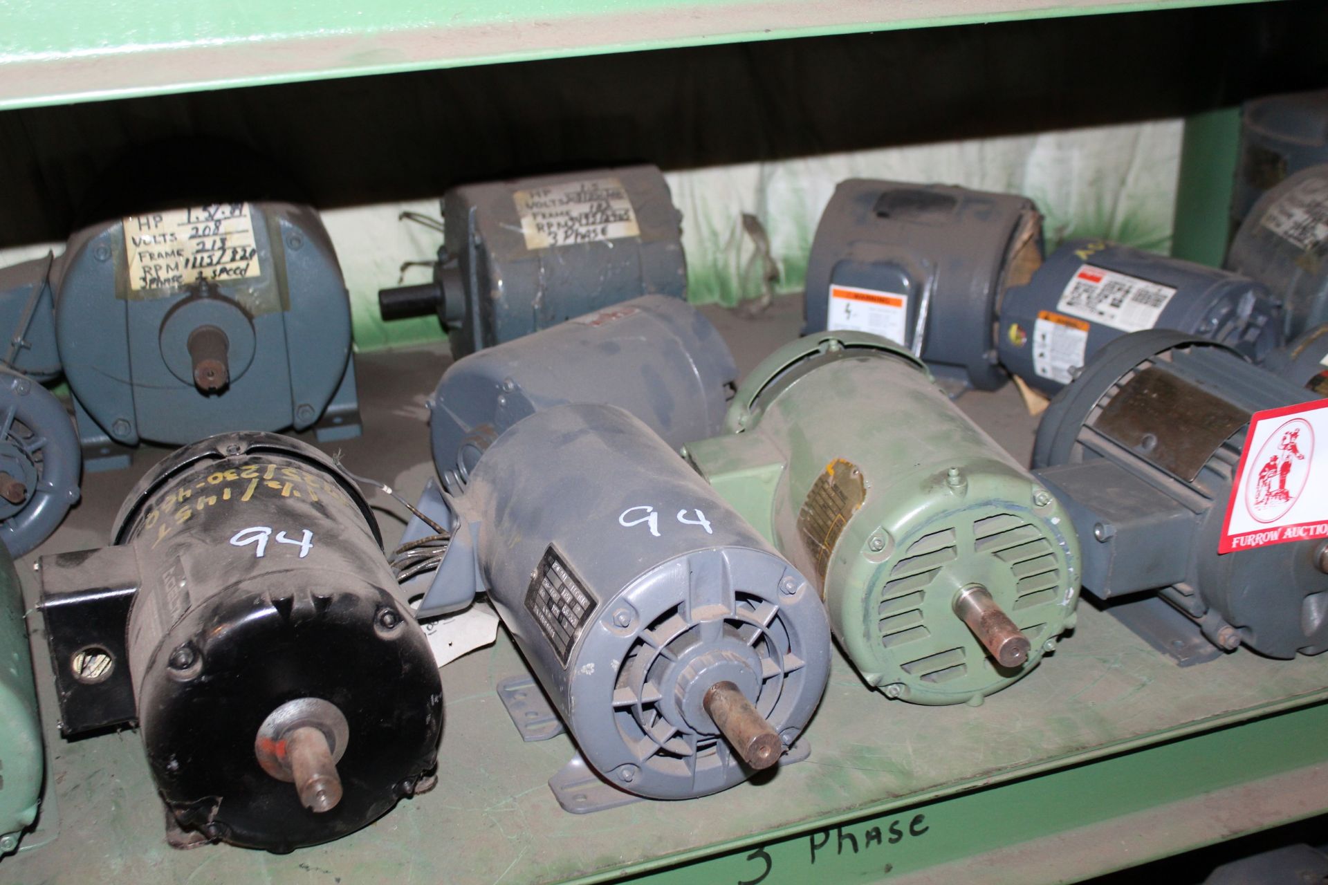 (17) 1/2hp-2hp 3 Phase Electric Motors *Taxable - Image 2 of 2