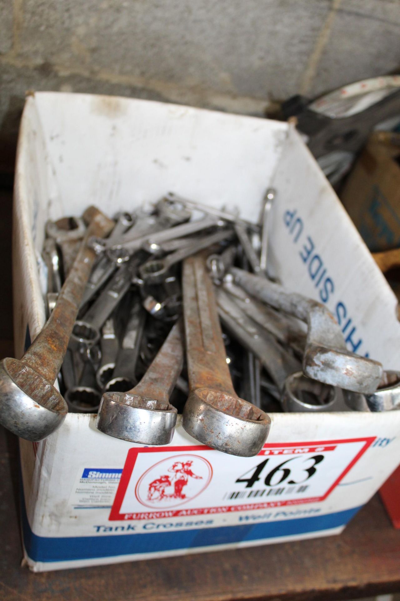 Contents of Box- Misc. Sized Boxed End/ Open End Wrenches