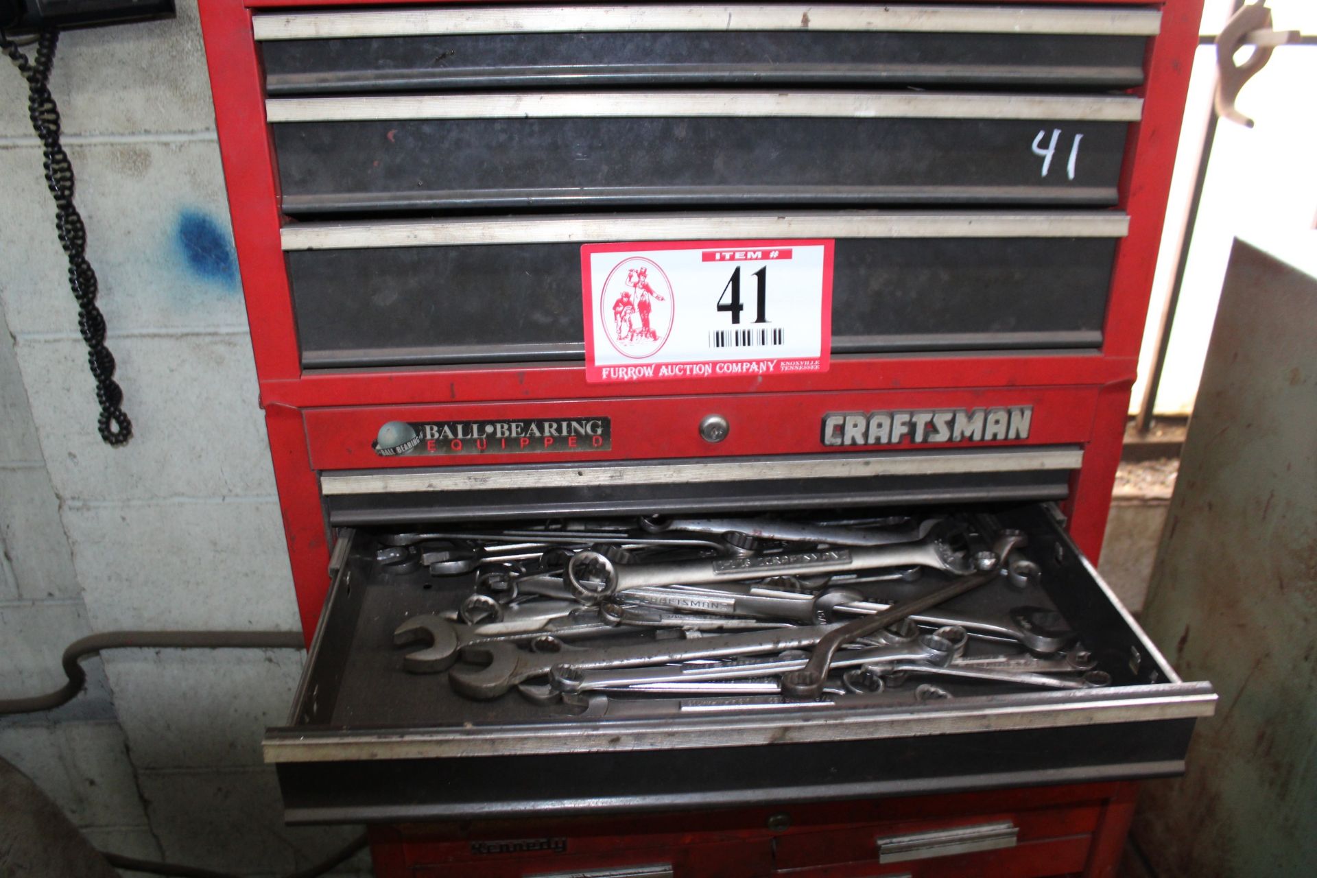 Kennedy & Craftsman Tool Boxes & Contents: Wrenches, Plyers, Metal Stencils, Sockets, Etc.