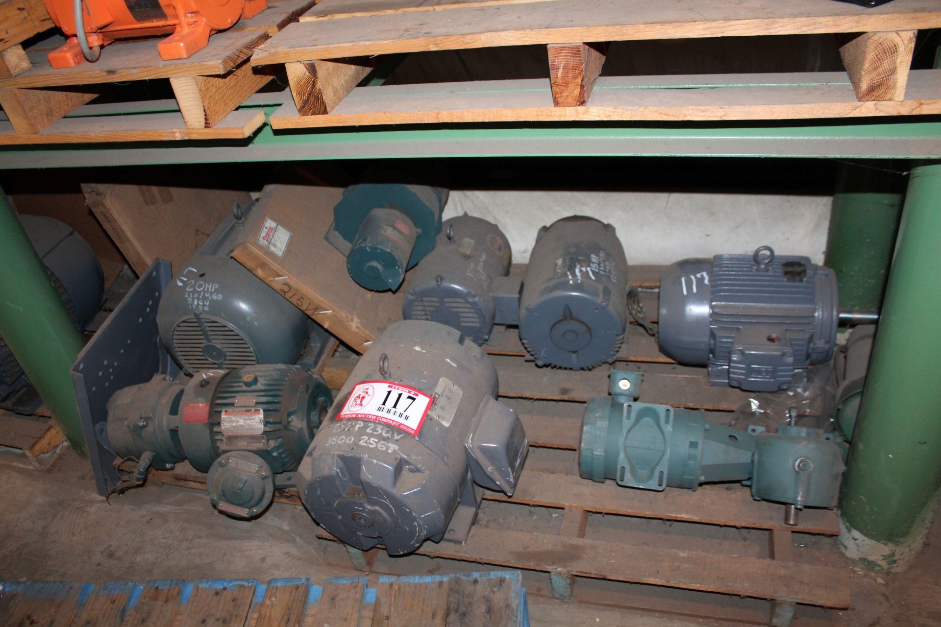 (7) Electric Motors (1) Gear Reducer, 25hp,20hp,215hp (2) Small Motors *Taxable