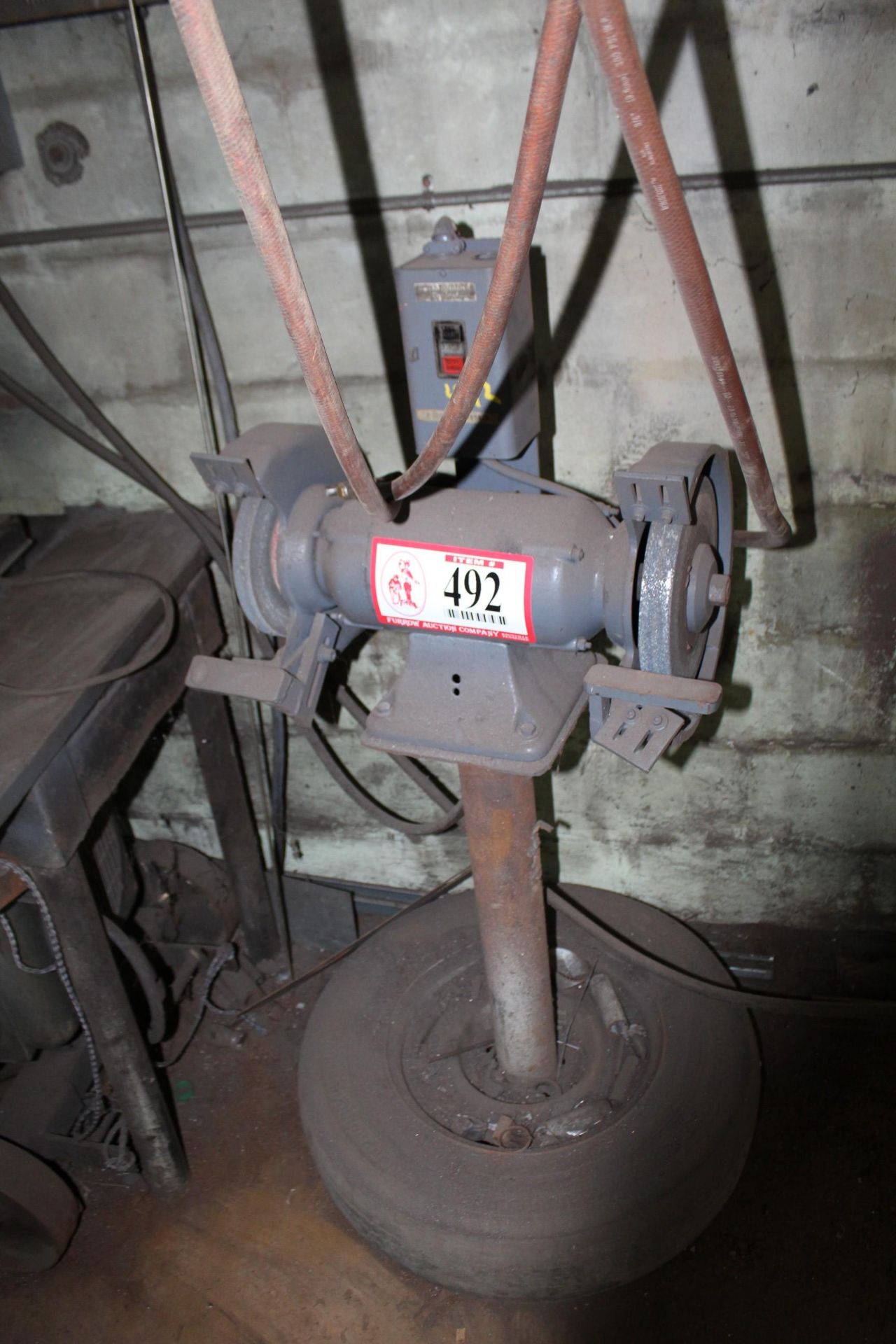 Bench Grinder- Mounted on Pedestal