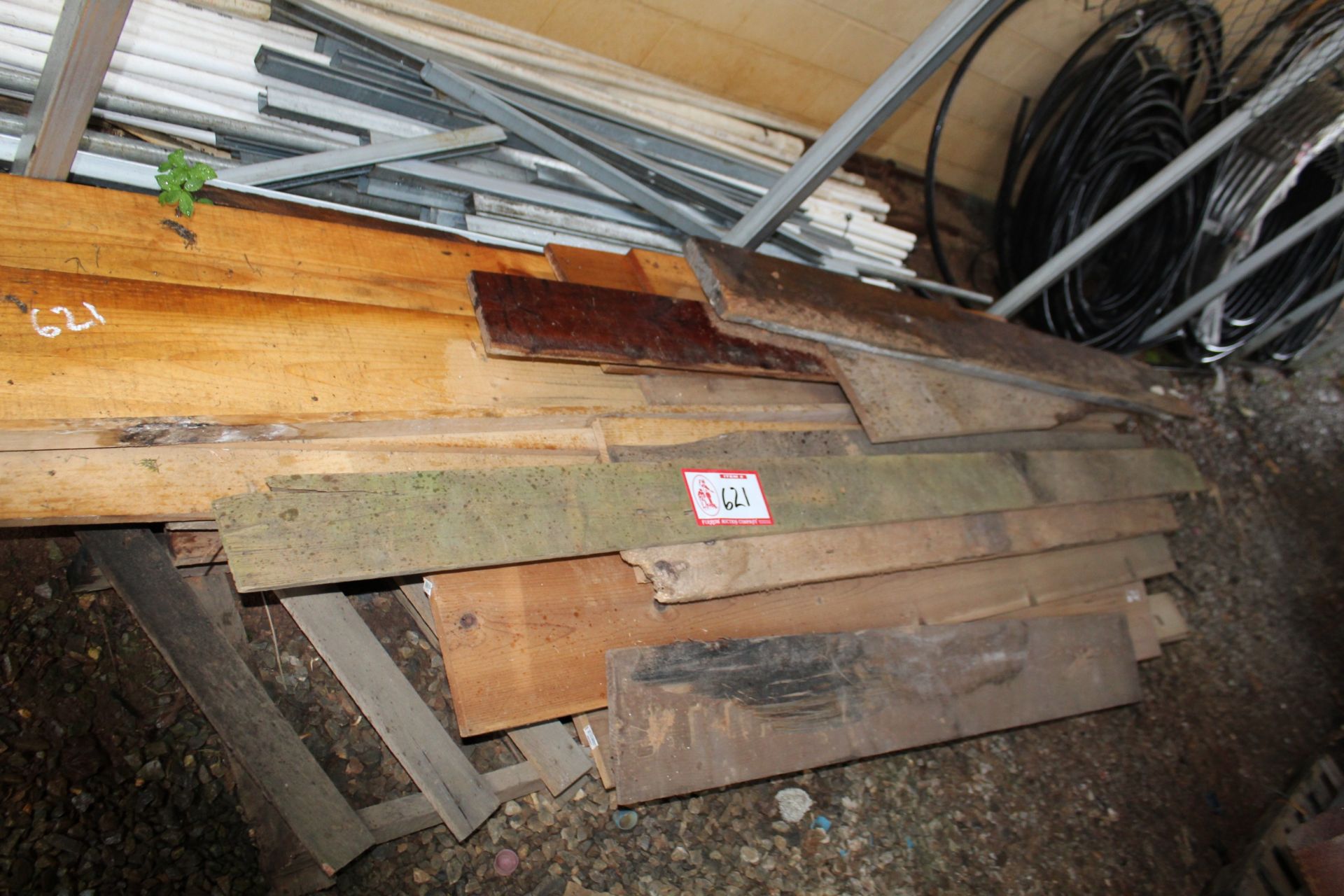 Contents of Pallet- Misc. Lumber