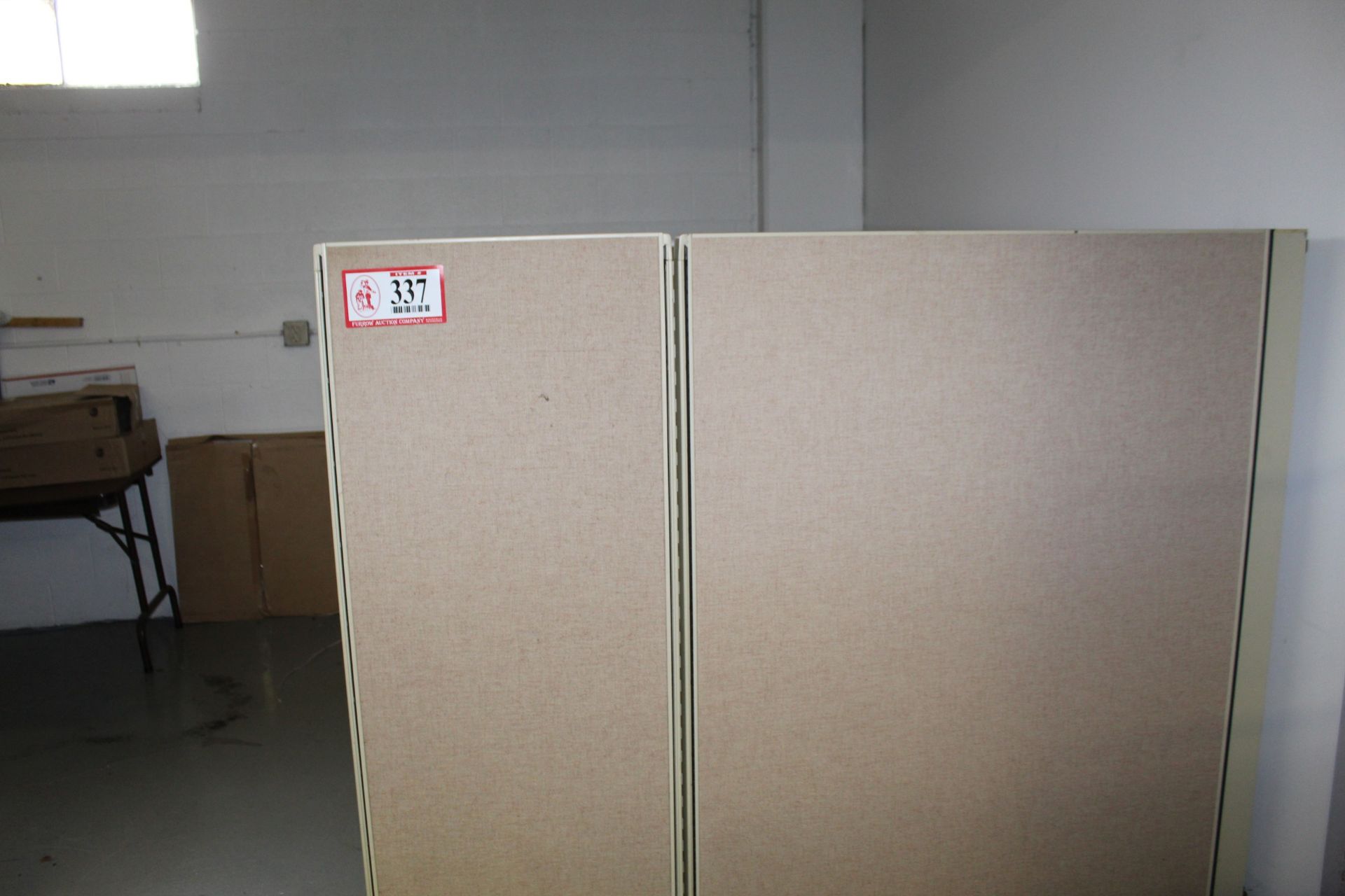 Cubicle Dividers w/ Desk, (3) Chairs, Clipboards, Folding Table, Letter Sorter, Etc. - Image 2 of 3