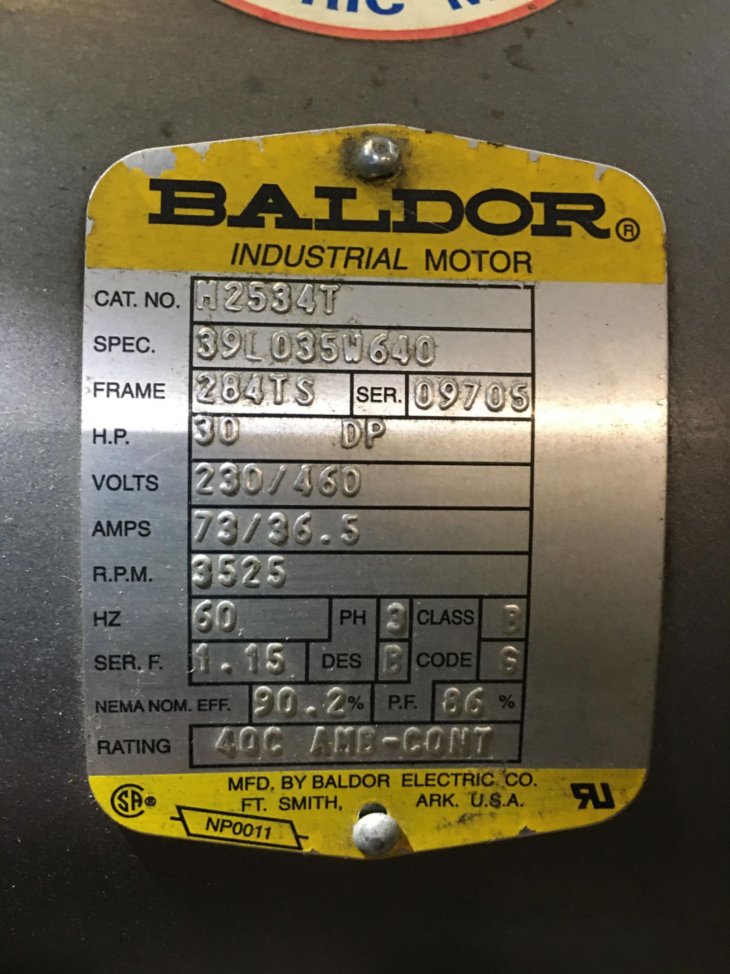 Baldor Motor - Image 2 of 2