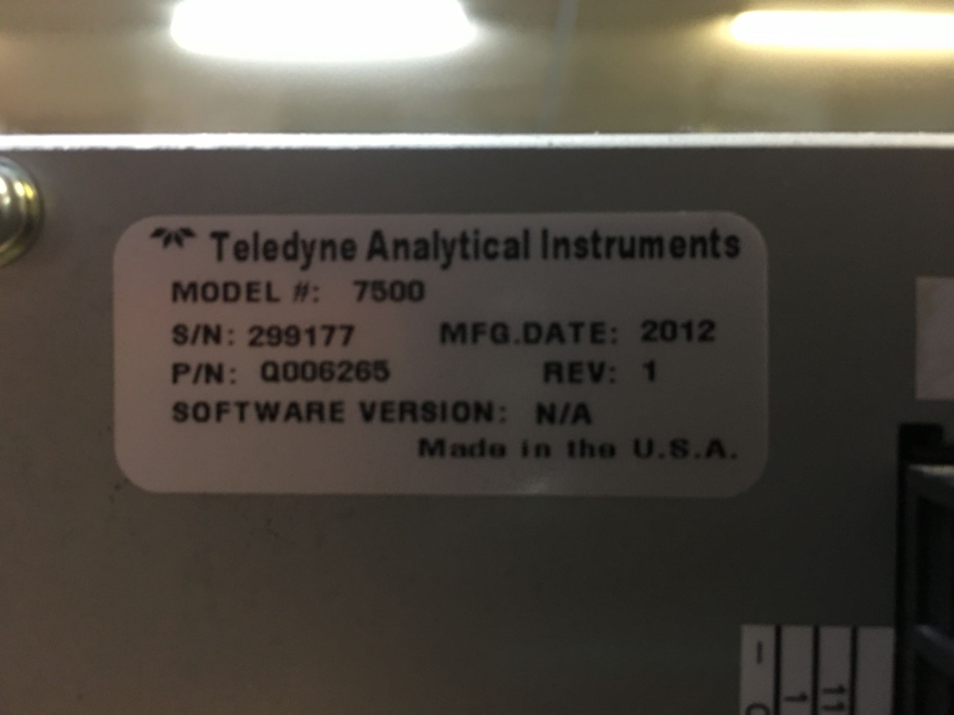 Baker Teledyne Analytical Instruments Series 7000 Infrared Photometer - Image 6 of 6