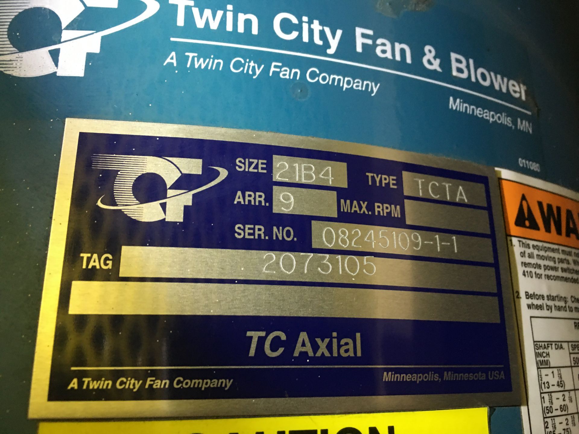 Twin City Fan & Blower - Image 3 of 4