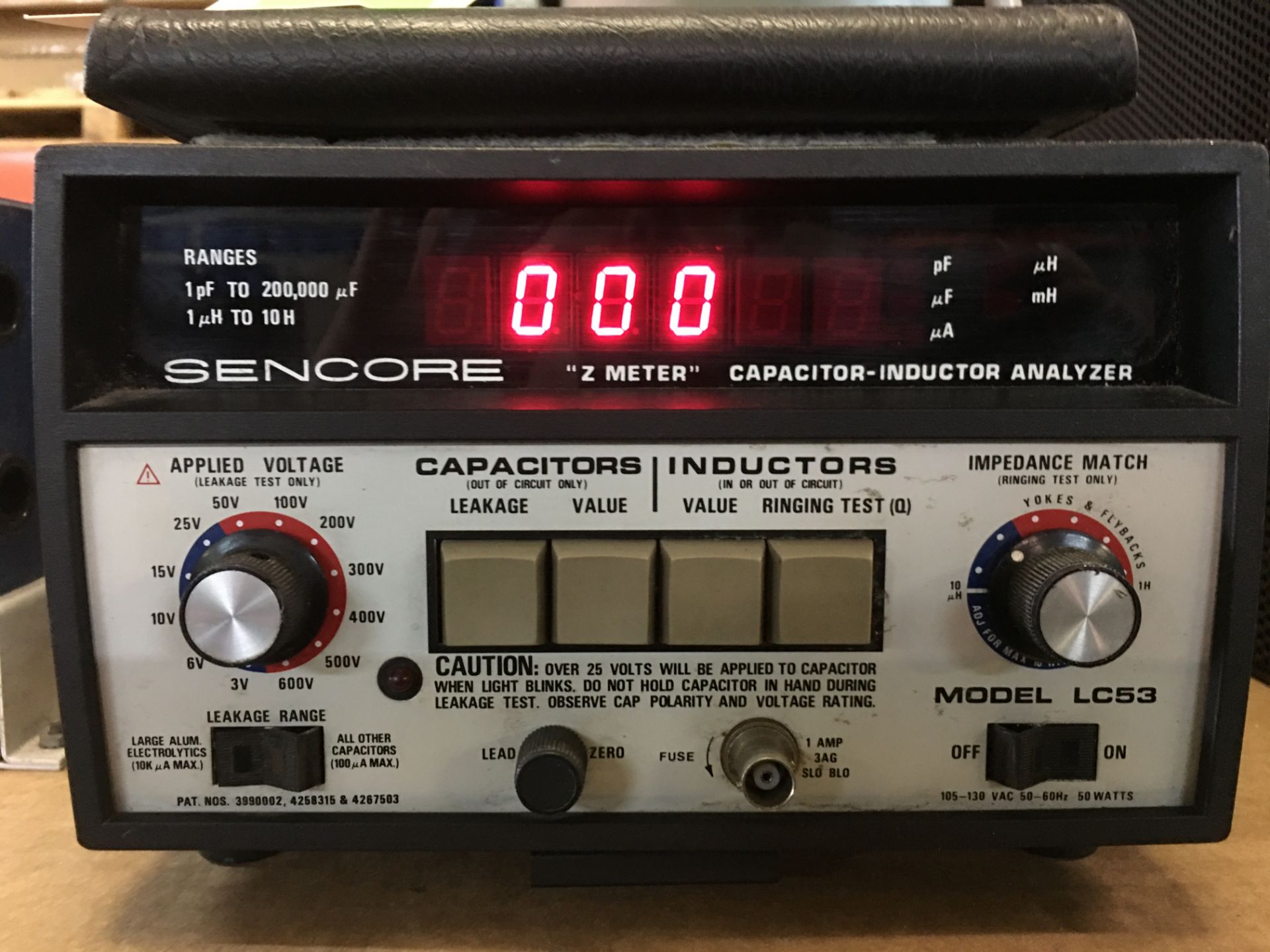 Sencore Z Meter Capacitor Inductor Analyzer - Image 2 of 2